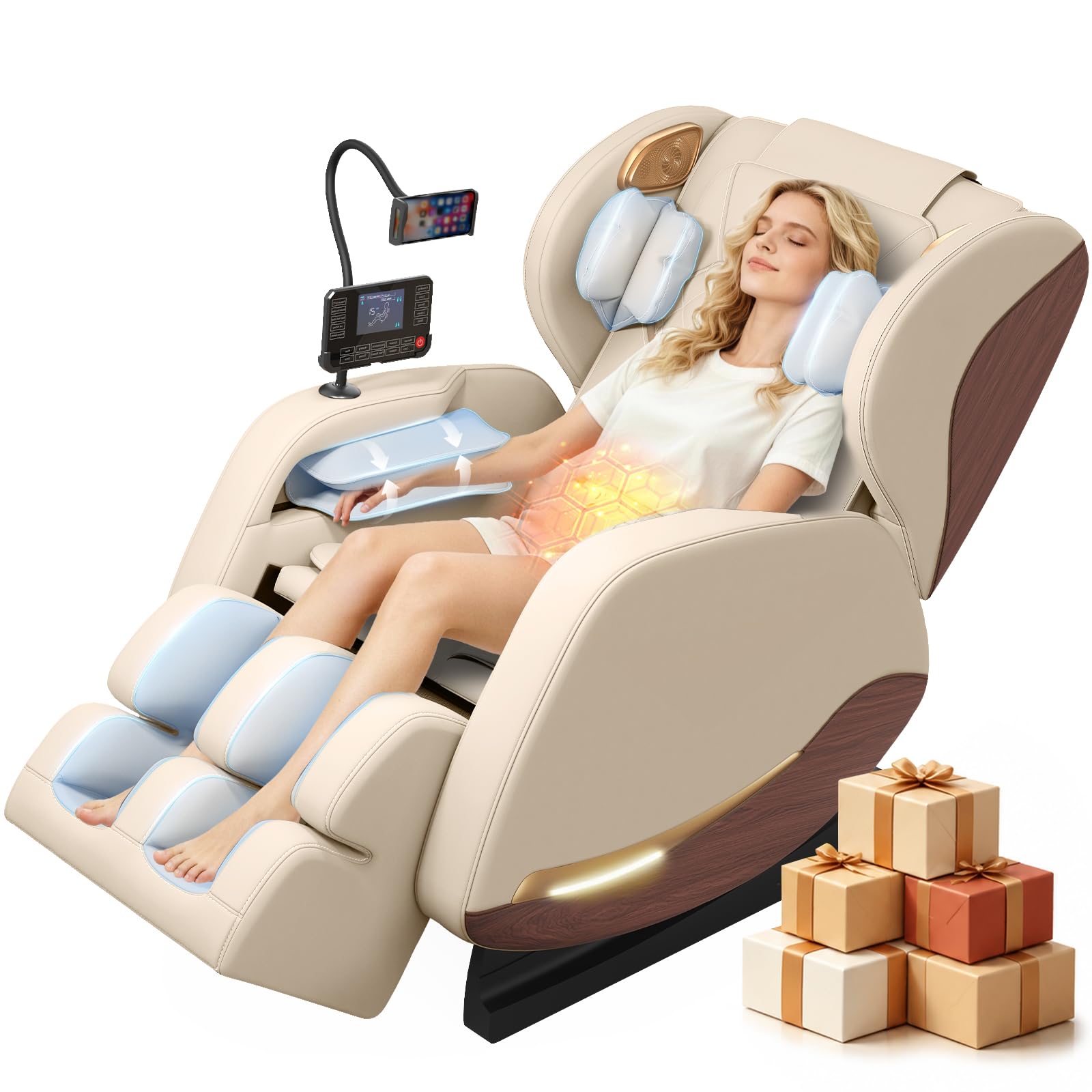 yewglen Premium White Massage Chair