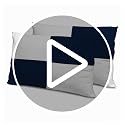 Image of ARLinen Microfiber Pillow Set Micro Filled Jersey Cotton Oxford Style Pillow Combo Set of 2 for Bed Room - 17 inch x 27 inch