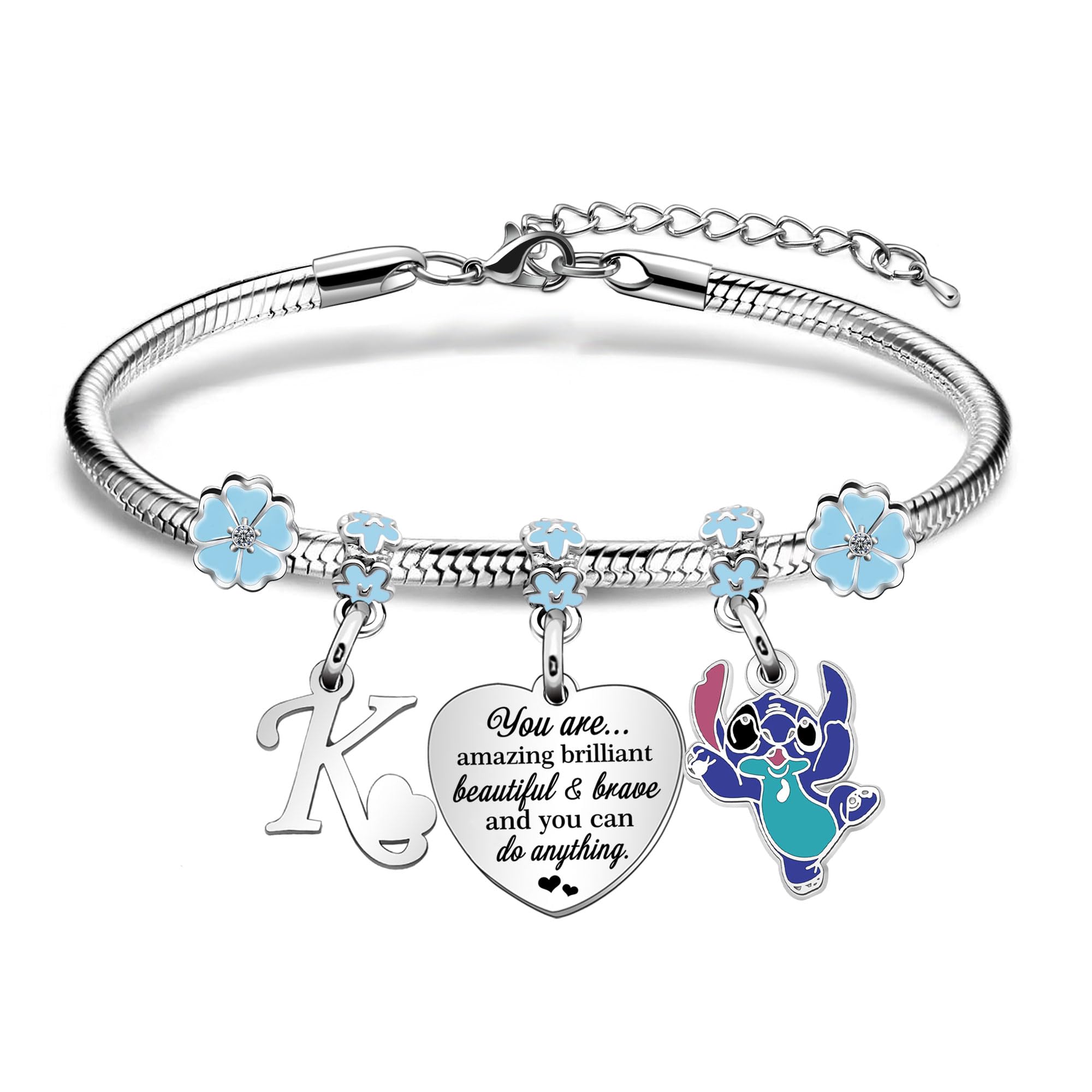 VistaricInspirational Initial Bracelets For Women Girls Teen Birthday Christmas Gifts Letter Bracelet Jewellery You Are Amazing Brilliant Bracelet Gifts