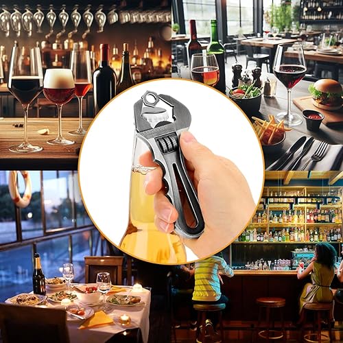 Miniatura 4 de Abrebotellas vintage con forma de llave fija, abrebotellas de metal resistente, regalo perfecto para hombres, mujeres, Halloween, Navidad, ideal