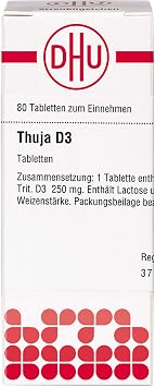 DHU Thuja D3 Tablets Pack of 80 Tablets