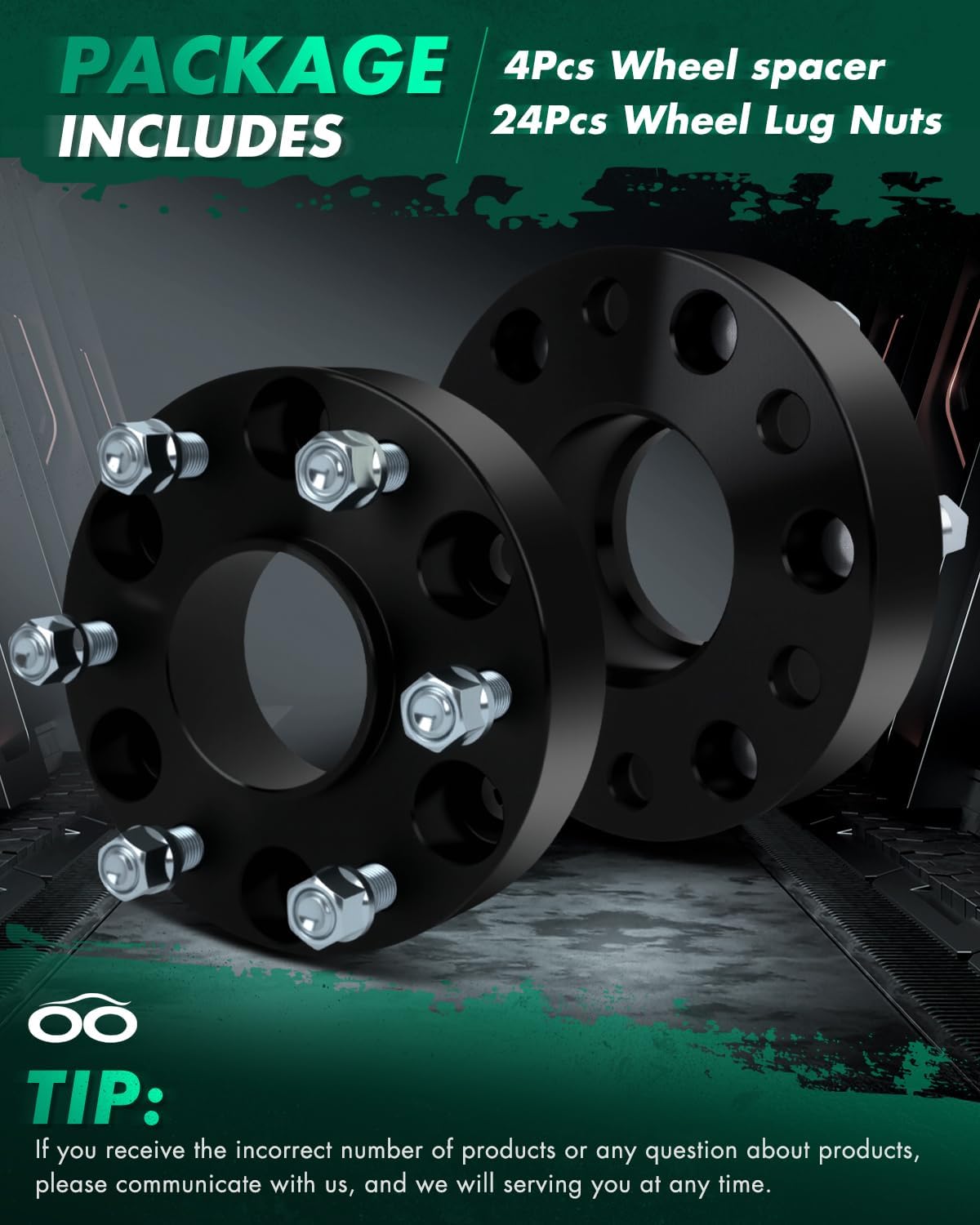 SCITOO 4Pcs Wheel Spacers 1.5 inch 6x5.5 Bore 77.8mm Studs 14x1.5 6 Lug Wheel Spacers Adapters Fit for for Ram 1500