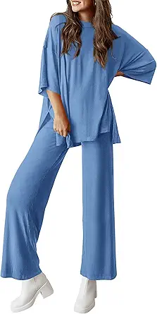 PRETTYGARDEN Two Piece Sets For Women Summer Fashion Lounge Matching Set 2025 Travel Vacation Airport Outfits Clothing