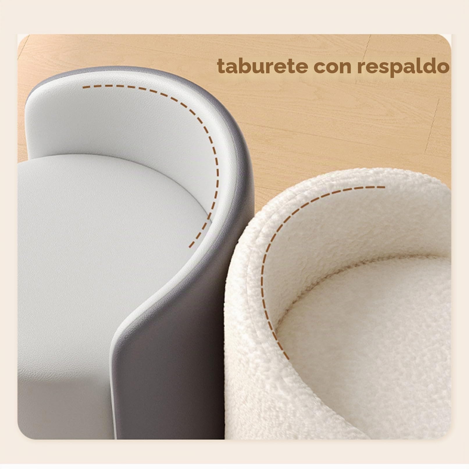 Silla giratoria otomana giratoria para acurrucarse, taburete tapizado, reposapiés redondo, sillón, sofá, silla de maquillaje, reposapiés para sala de estar, dormitorio, pasillo