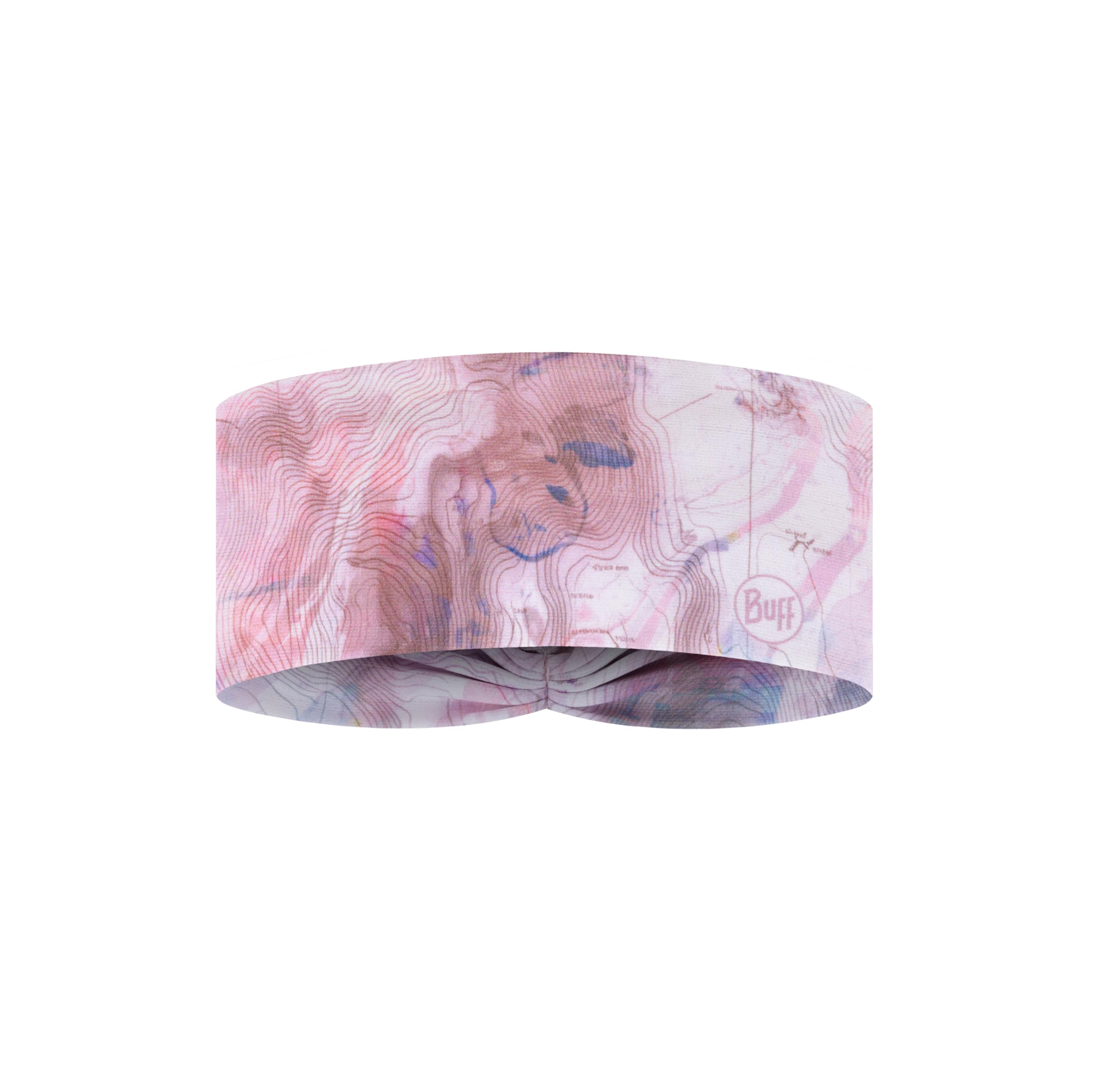 BUFF®| Headband CoolNet UV® Ellipse Comfortable, UPF 50 Protection, Sports, Elastic, Recycled Material, Temperature-Regulating, One Size Pink and White
