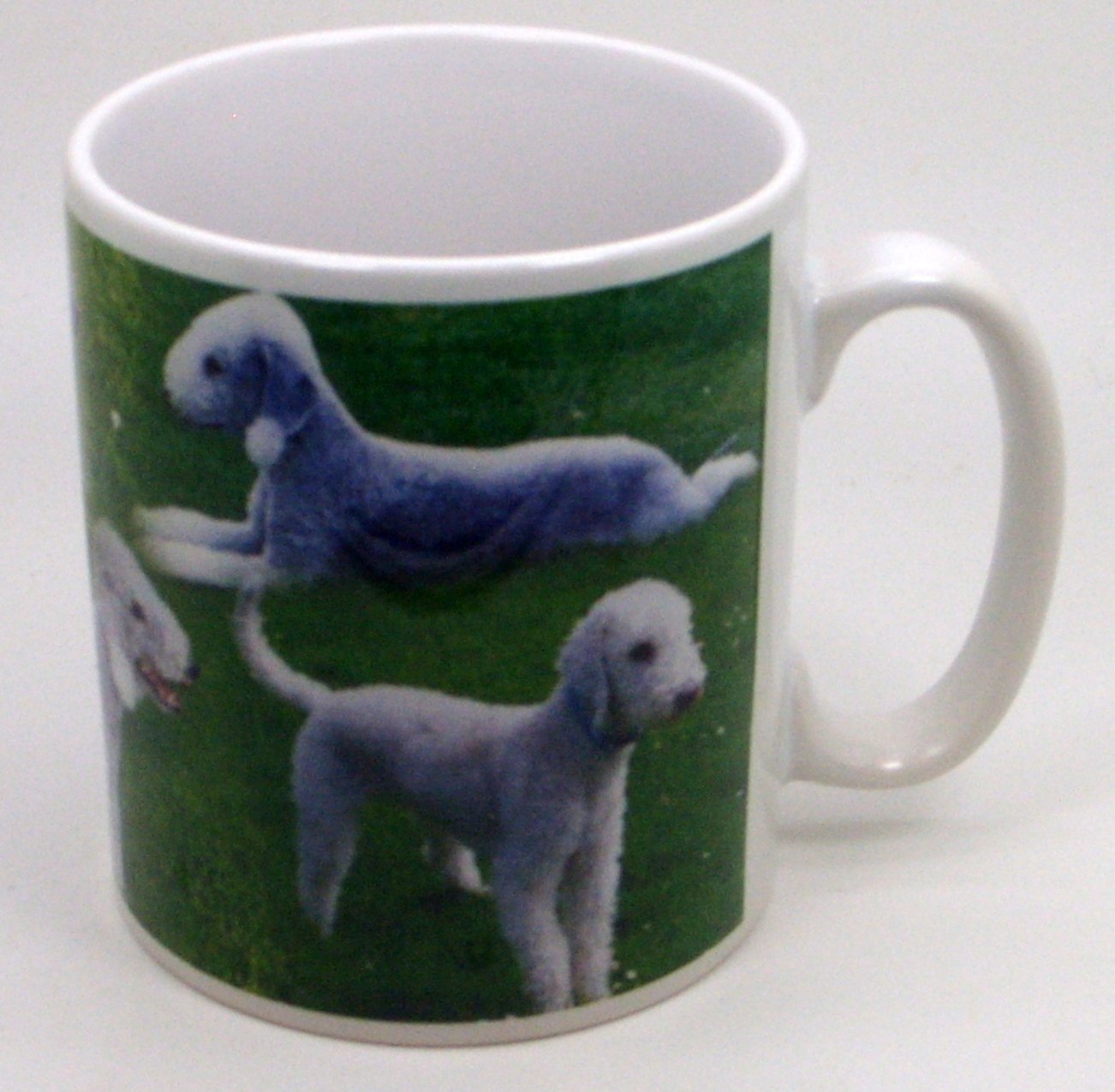 The Plate Collectors Shop BEDLINGTON TERRIER CERAMIC/POTTERY COLLAGE 10.5 0Z MUG ~ HAND DECORATED IN STOKE ON TRENT