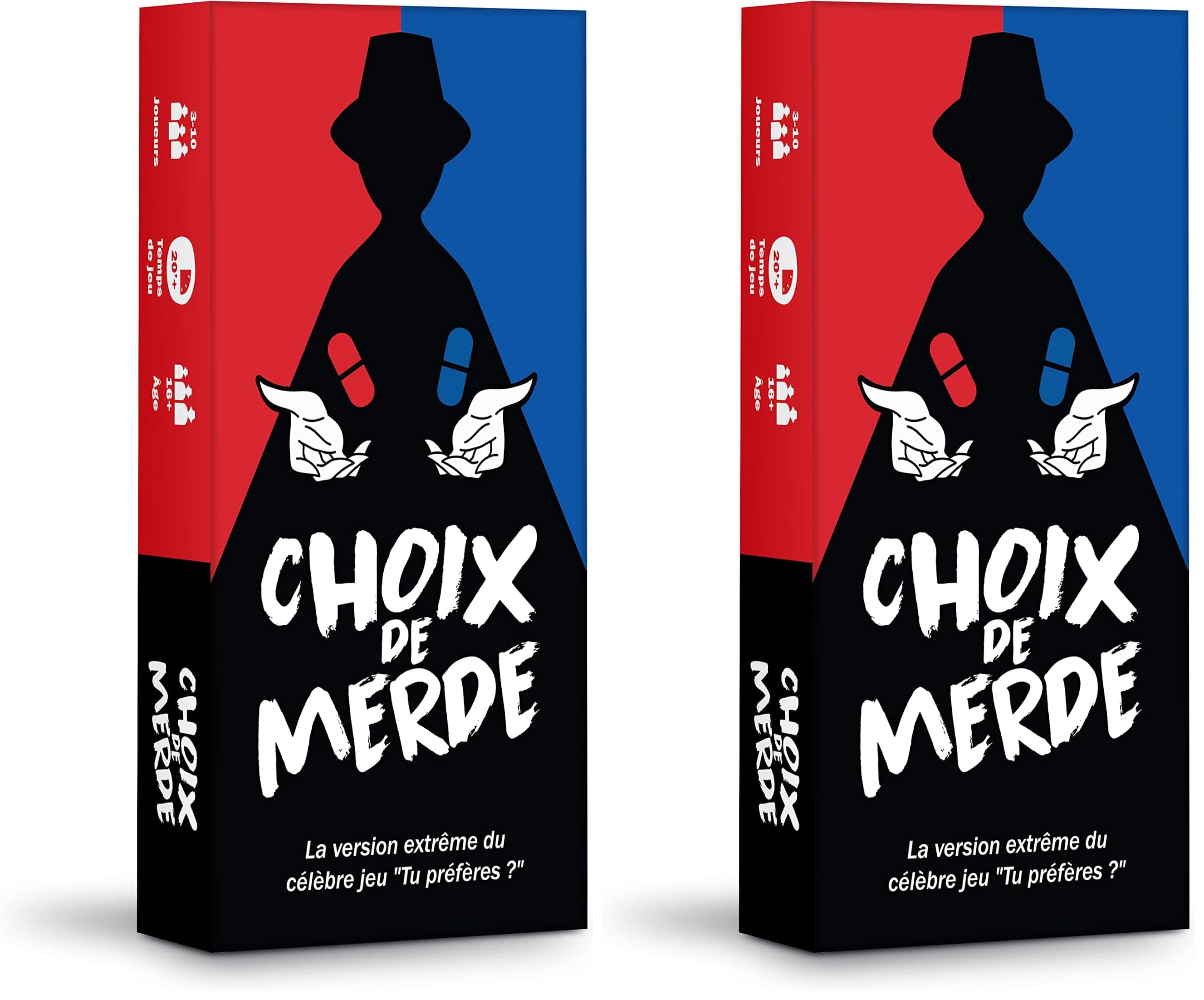 Oh Happy Games Choix de M*rde – Le “Tu Préfères” Version Extrême – Dilemmes Impossibles & Humour Noir – Jeu de Société Adulte – Soirées Entre Amis – Jeu d’Ambiance Cultissime (Lot de 2)