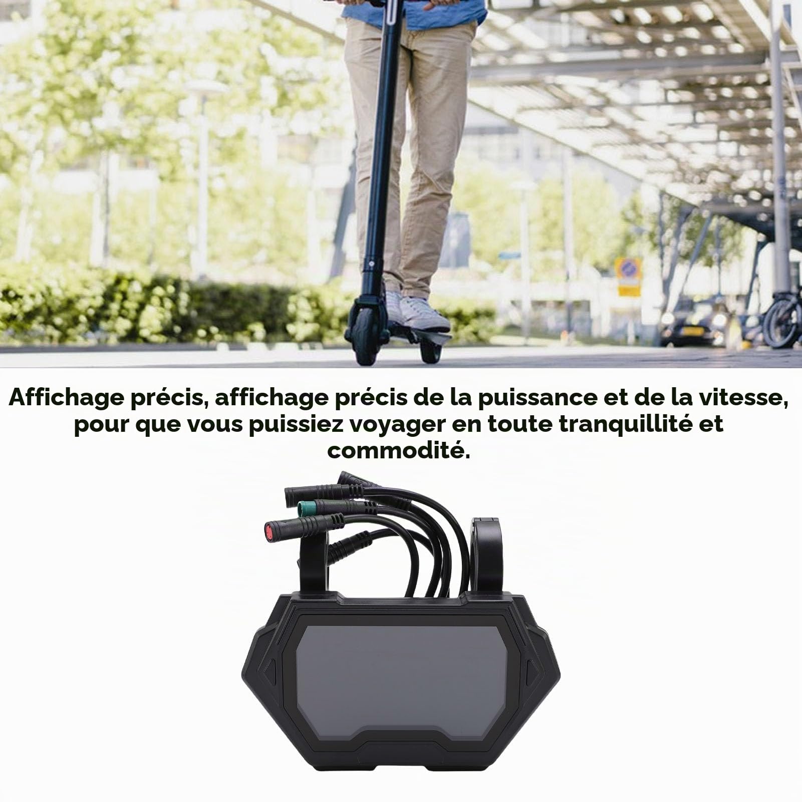 Écran LCD de Trottinette Électrique pour KuKirin G2 Max Entraînement Unique, Tableau de Bord de Scooter Électrique, Panneau d'Affichage LCD Affichage Clair de Vitesse de Puissance