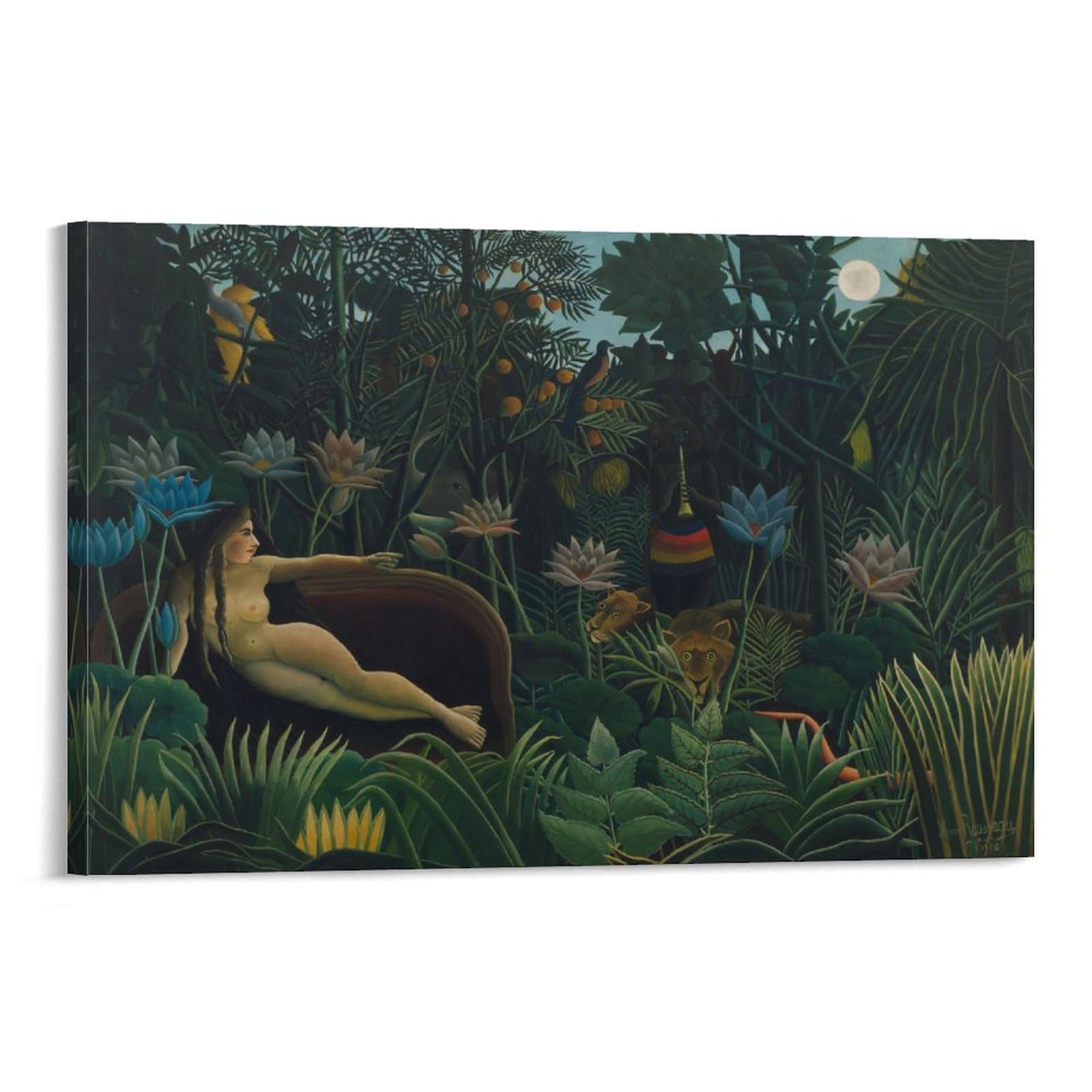 Amazon.co.jp: Henri Rousseauアンリ・ルソーポスター《夢》キャンバス