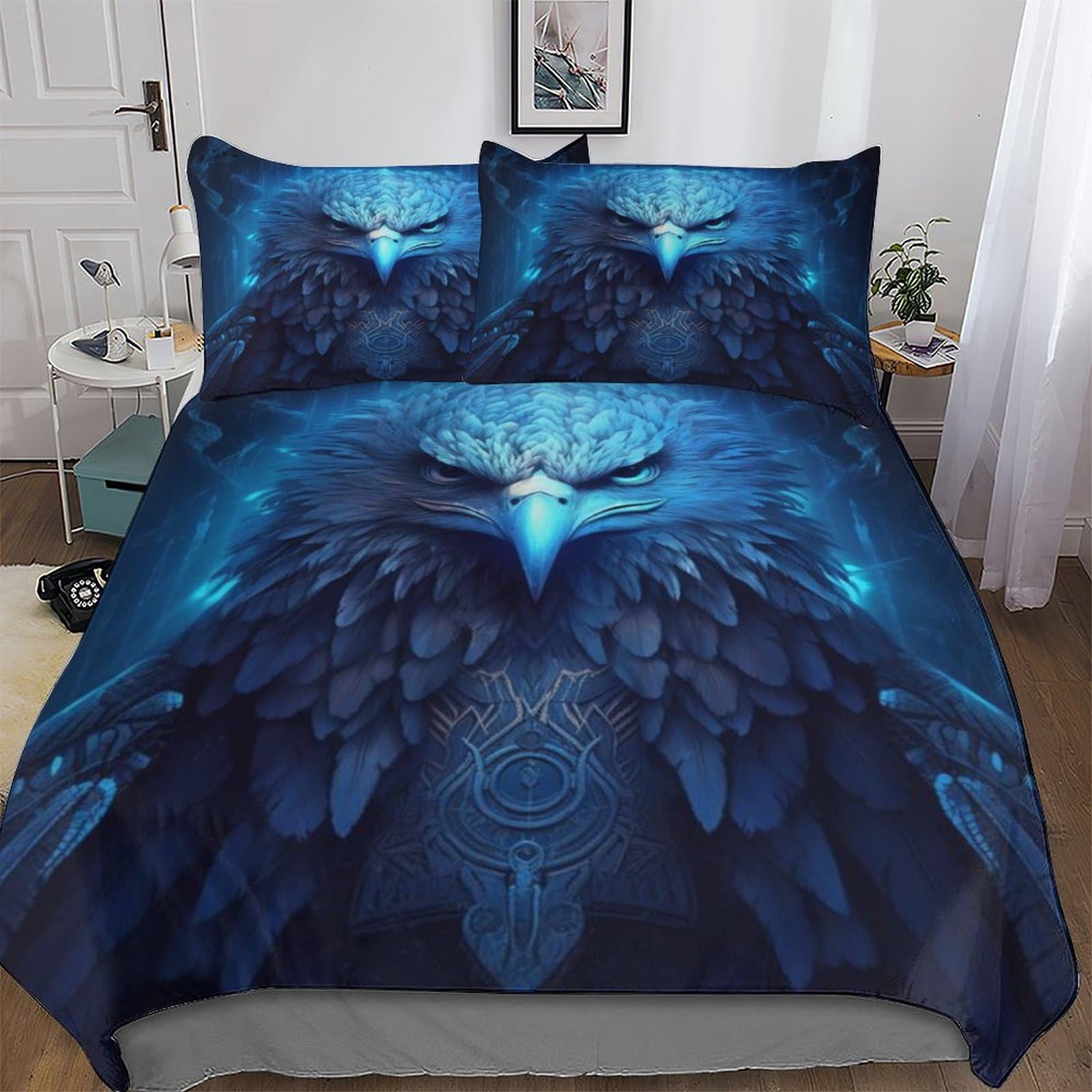 Housse de couette Aigle pour lit double 200x200cm idéale pour une chambre d'enfant cocooning