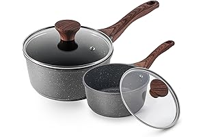 SENSARTE Nonstick Saucepan Set with Stay-cool Handle