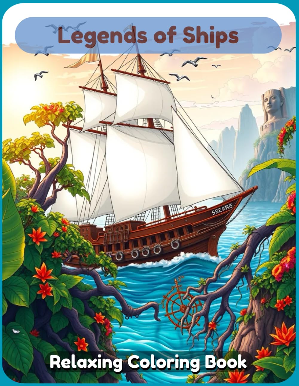 Legends of Ships Coloring Book: A Majestic Nautical Adventure with Historic Sailing Vessels, Grand Tall Ships, Ancient Warships, and Legendary Sea ... Adults – Relaxing and Detailed Maritime Art