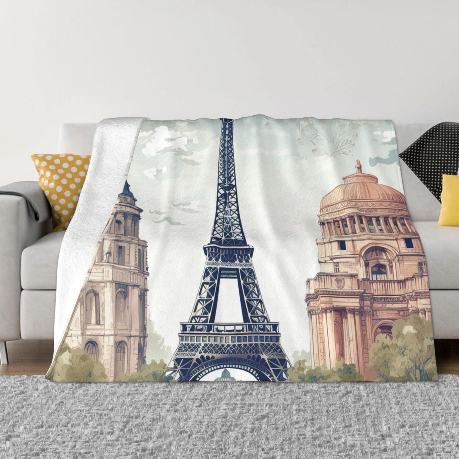 Couverture polaire en flanelle 152x127 pour lit, plaid chaud canapé