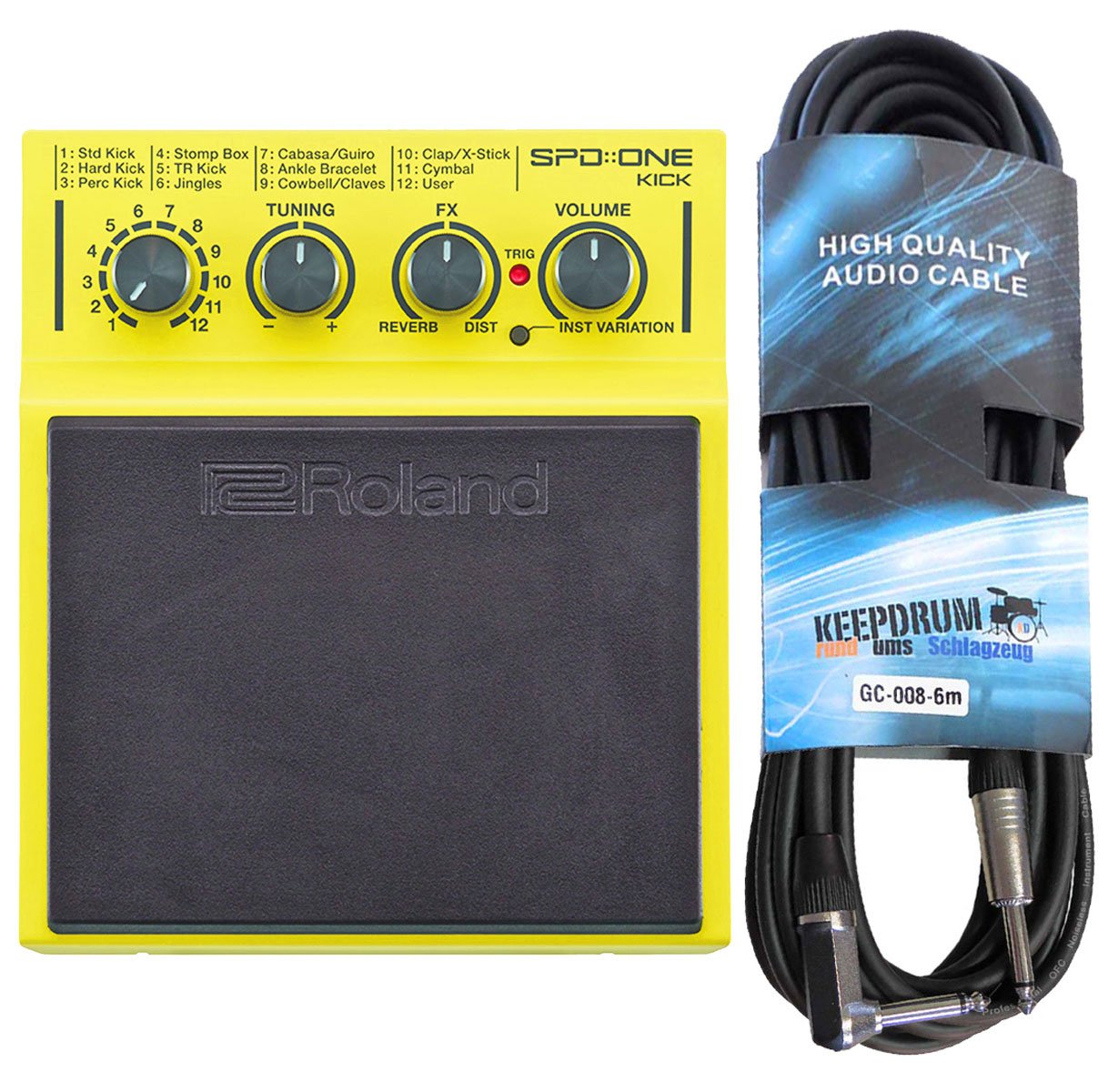 Roland SPD One Kick Pad de percussion + câble