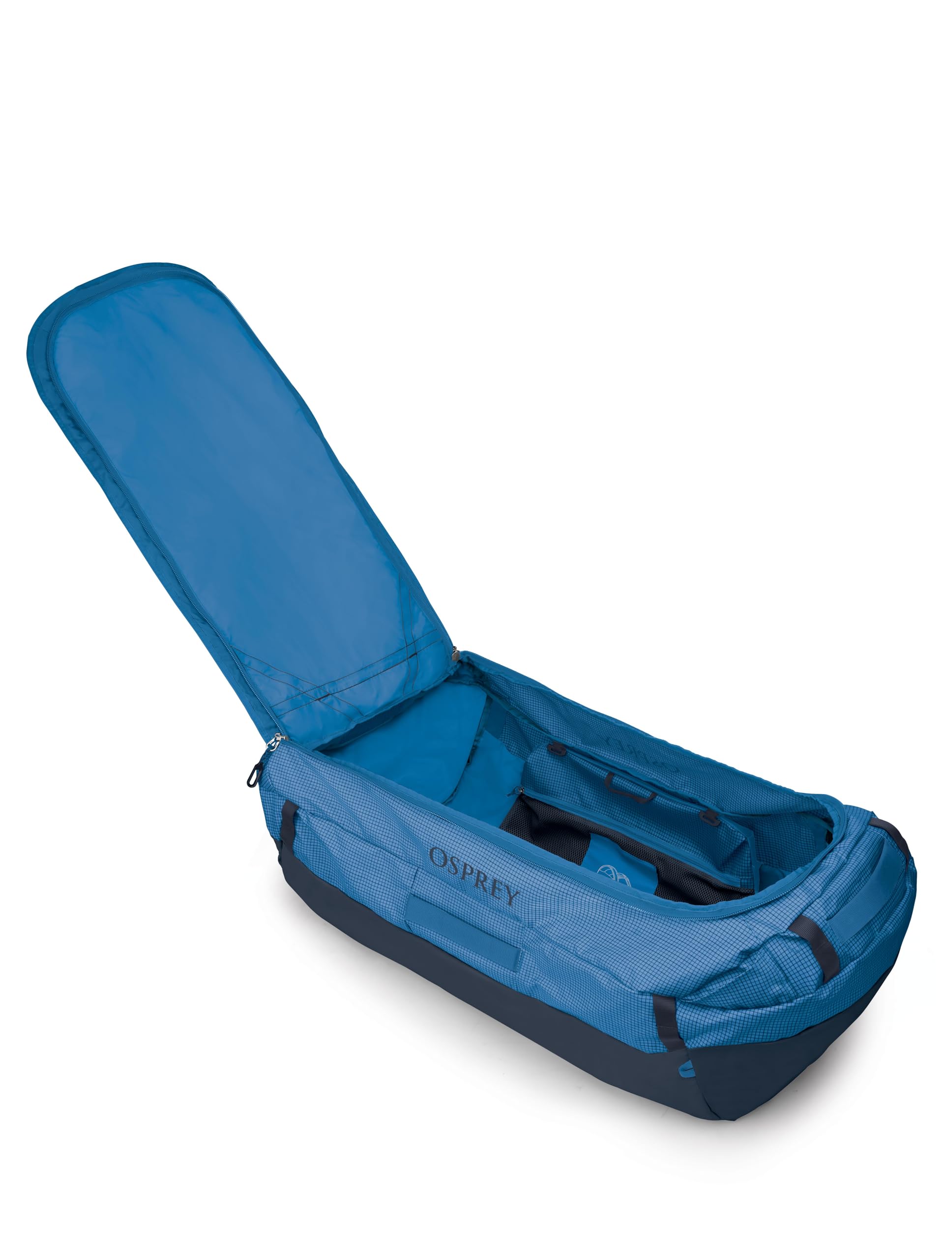 Osprey Transporter 150L Travel Duffel Bag, Blue Flame/Nocturnal Blue