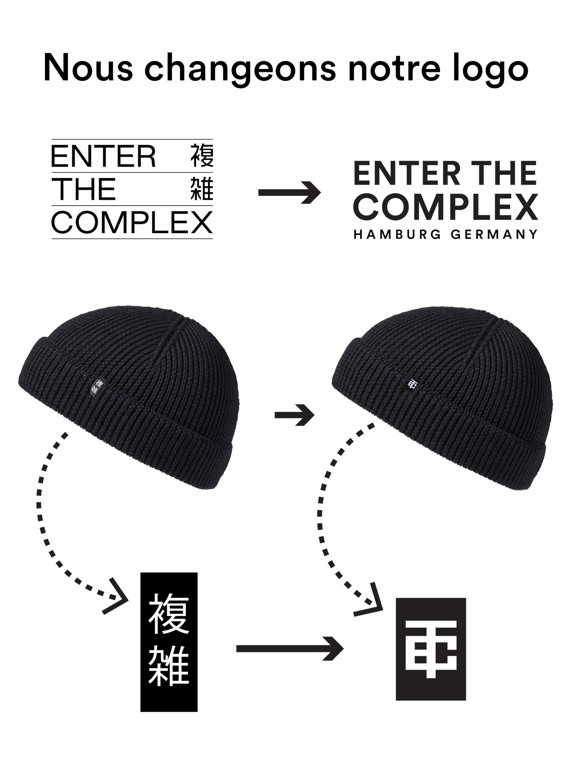 Enter the Complex® Fisherman Bonnet 100% Laine mérinos, pour Homme et Femme