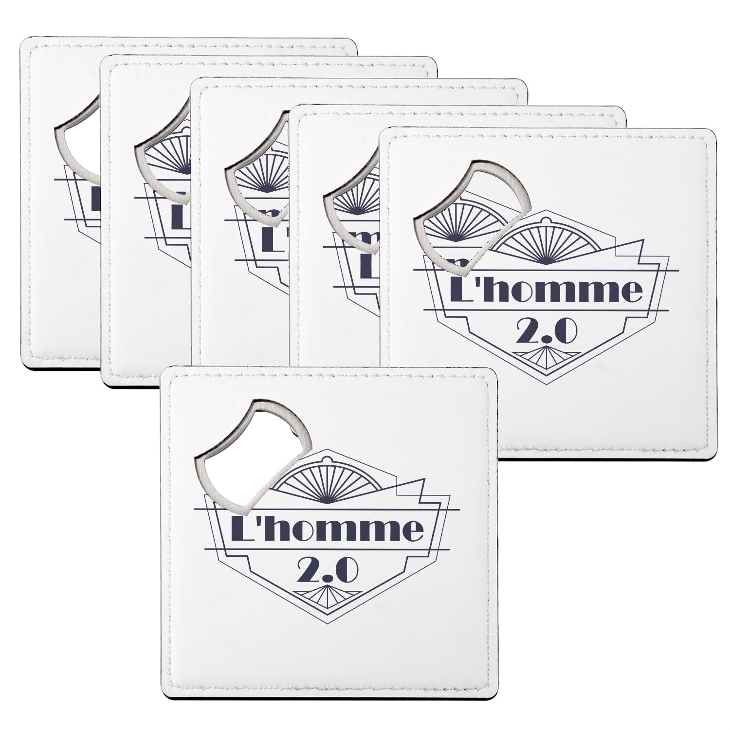 Sous verre décapsuleur l'homme 2.0 luxe vintage style art déco