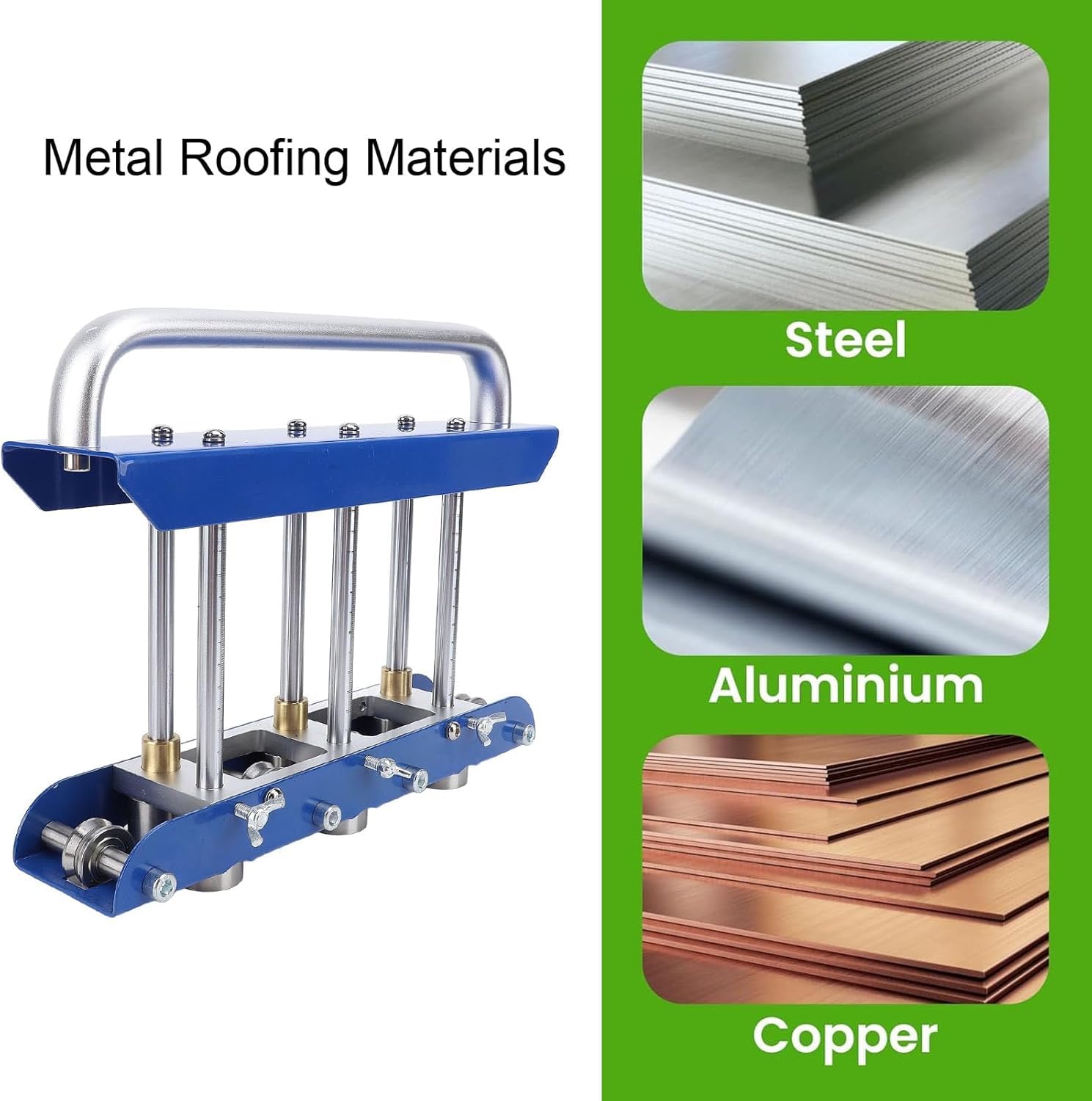 Kantenwalzmaschine mit V-förmigen Rollen für 0-90 Grad Biegen, Drei-Stationen-Metallrolle für Handwerks- und Fertigungsprojekte