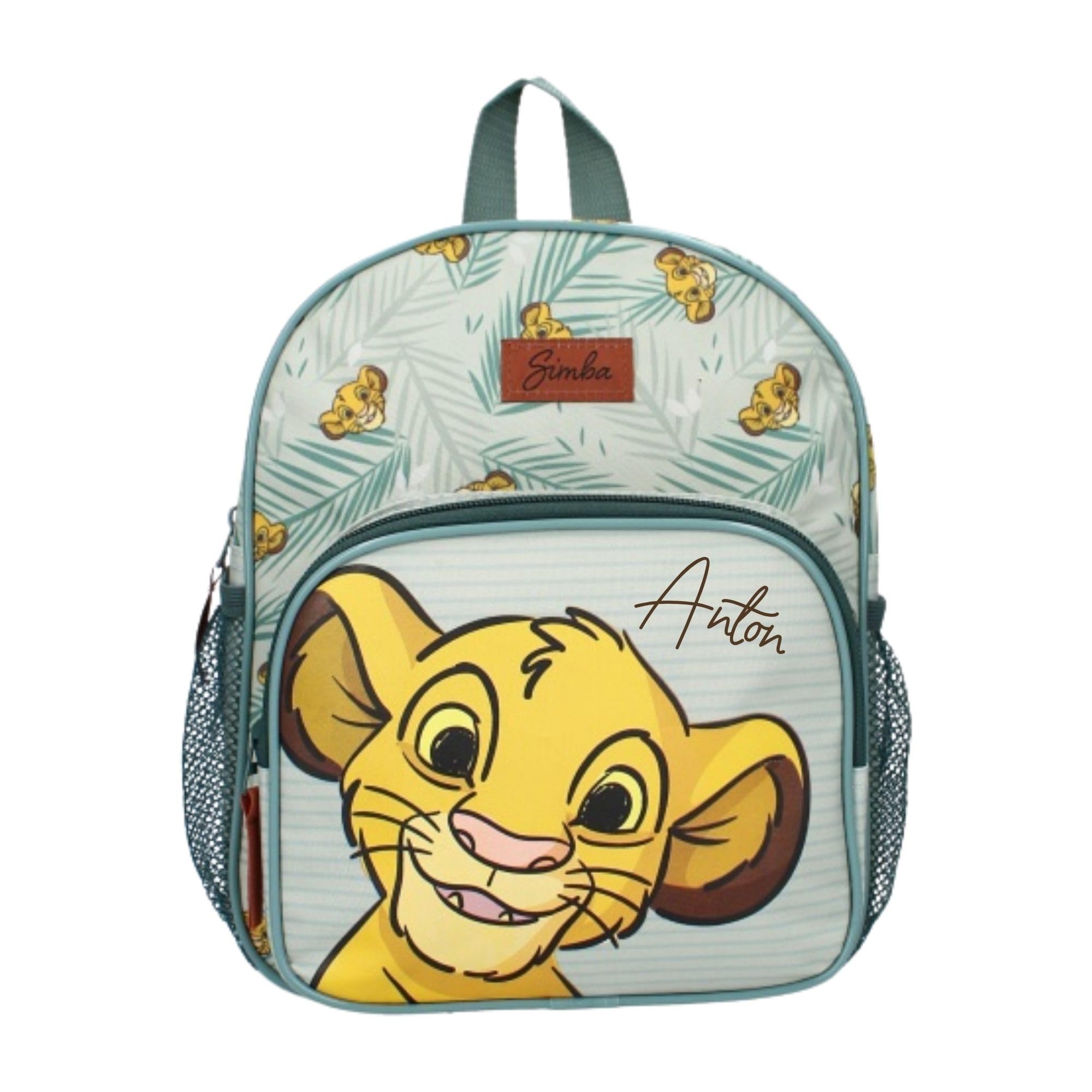Sac à dos Disney Le Roi Lion Simba, petit sac à dos de maternelle pour enfants, avec 2 compartiments, personnalisable