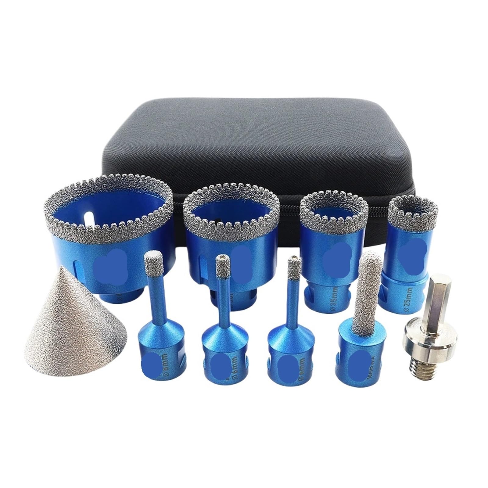 Set Di Punte Diamantate For Trapano, Adattatore For Fresa, Granito, Marmo, Pietra, Ceramica, Porcellana, A Tazza