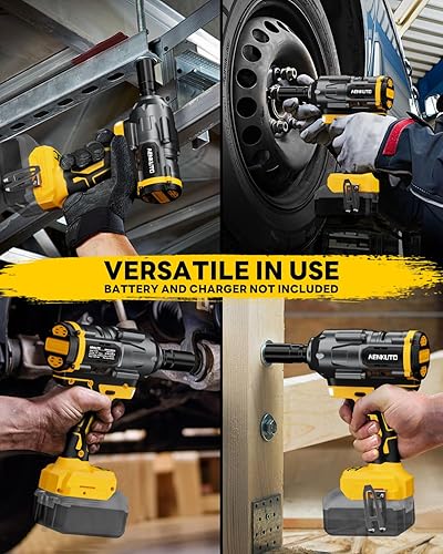 Miniatura 7 de Llave de impacto inalámbrica para batería DeWALT de 20 V MAX, 1500 Nm (1106 pies-libras) pistola de impacto sin escobillas de 1/2 pulgada, luz de
