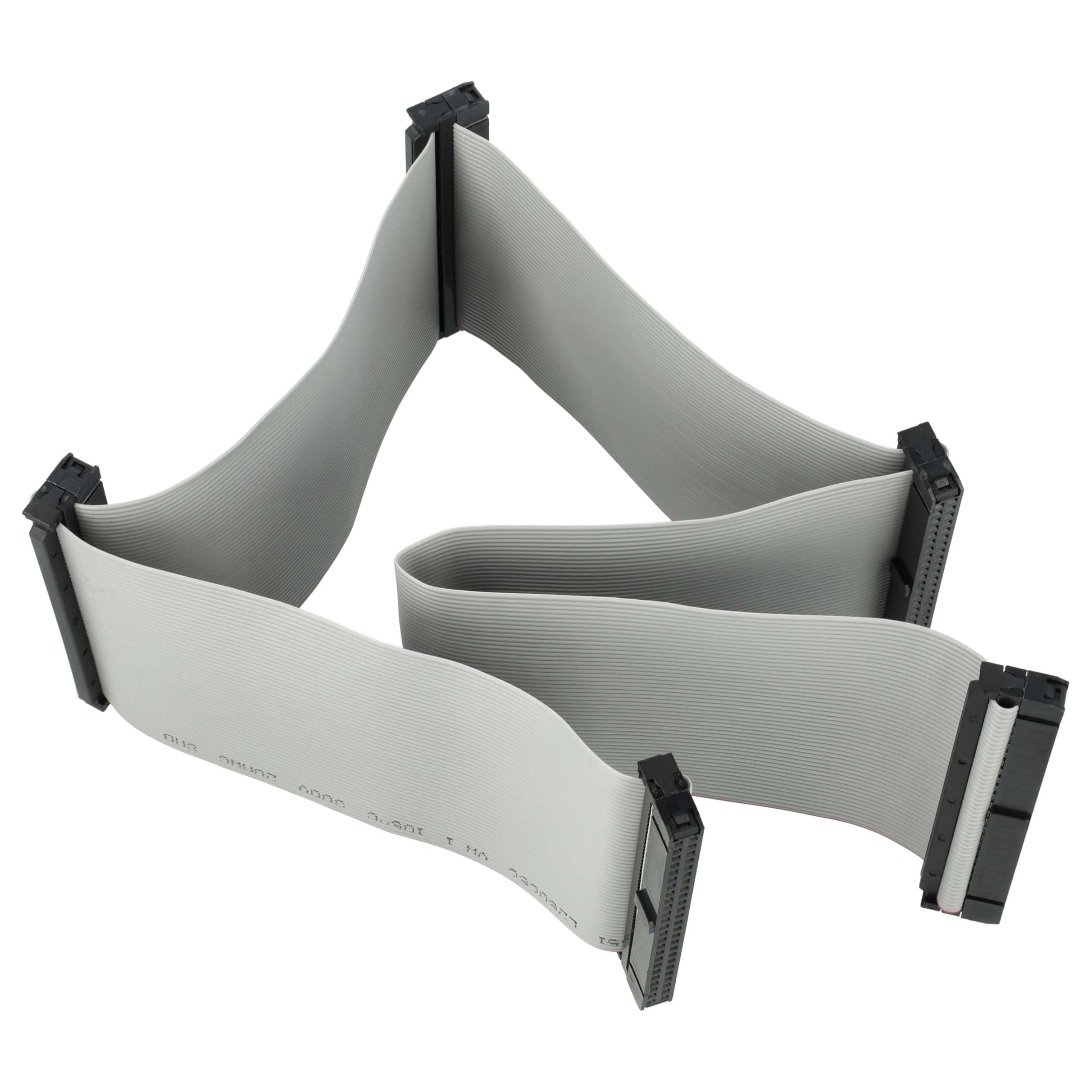 vhbw cavo a nastro SCSI per collegare 5 dispositivi SCSI - Cavo interno, 50 pin, 50 cm