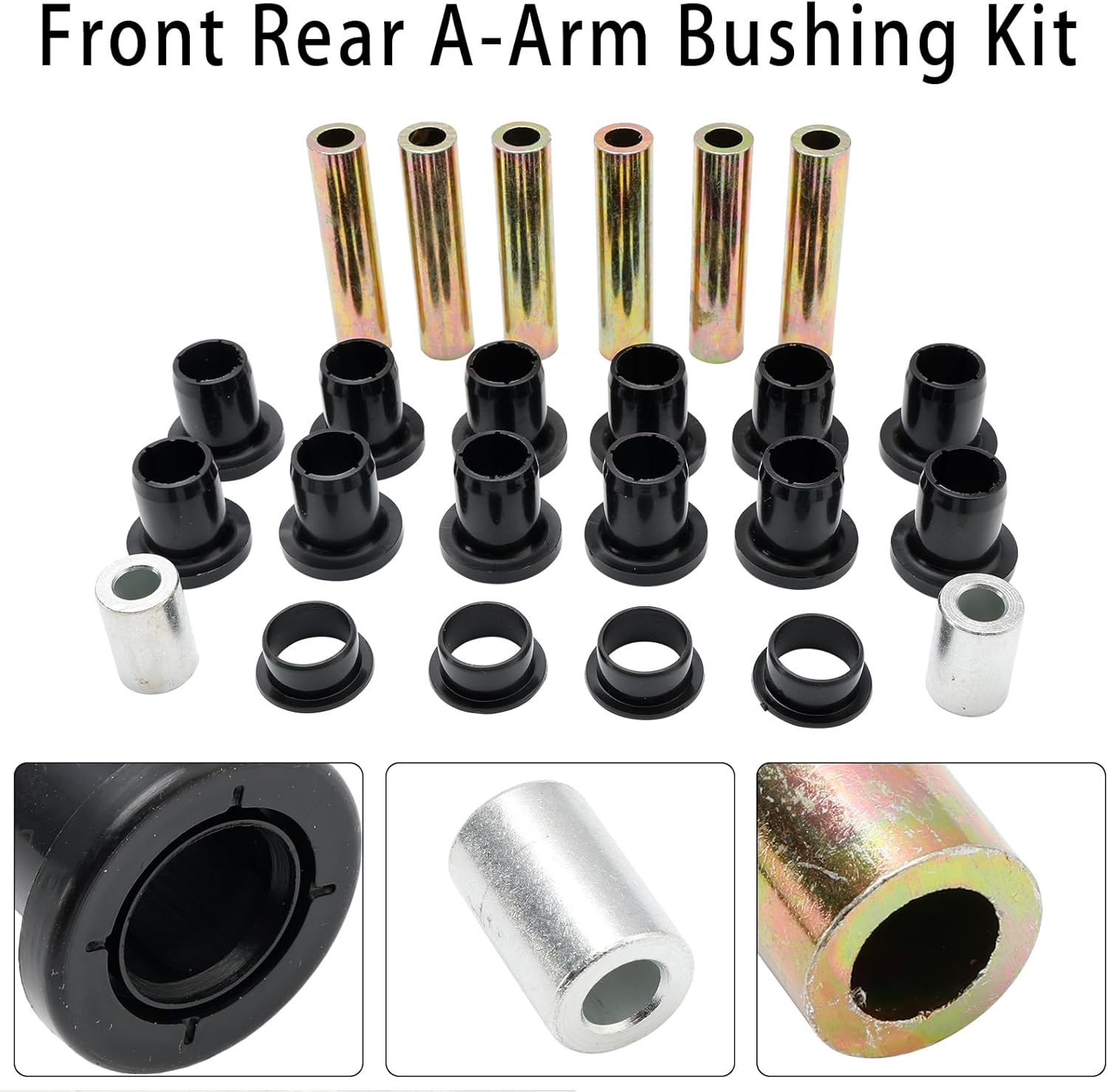MAD HORNETS Front Rear Control Arm Bushing Kit For Polaris RZR 900 EPS 1000 XP 4 14-16