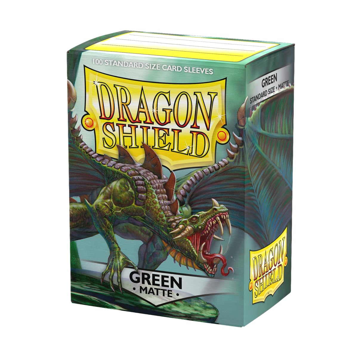 Dragon Shield | Standardgröße Kartenhüllen Matt | 100 Stück – Glatte & Robuste Premium TCG Sleeves | Kompatibel mit Pokémon, Flesh & Blood, One Piece & Magic: The Gathering | Green - Matte