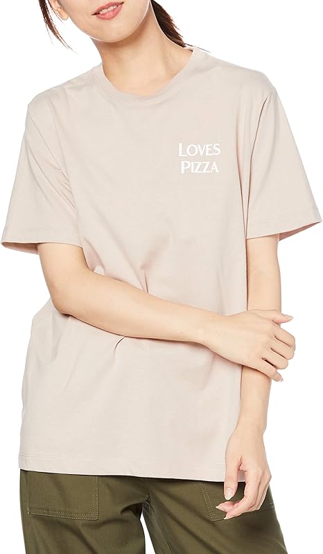 Amazon ウィゴー Lovespizza プリント Tシャツ レディース S ベージュ Tシャツ カットソー 通販 Amazon ウィゴー Lovespizza プリント Tシャツ レディース S ベージュ Tシャツ カットソー 通販