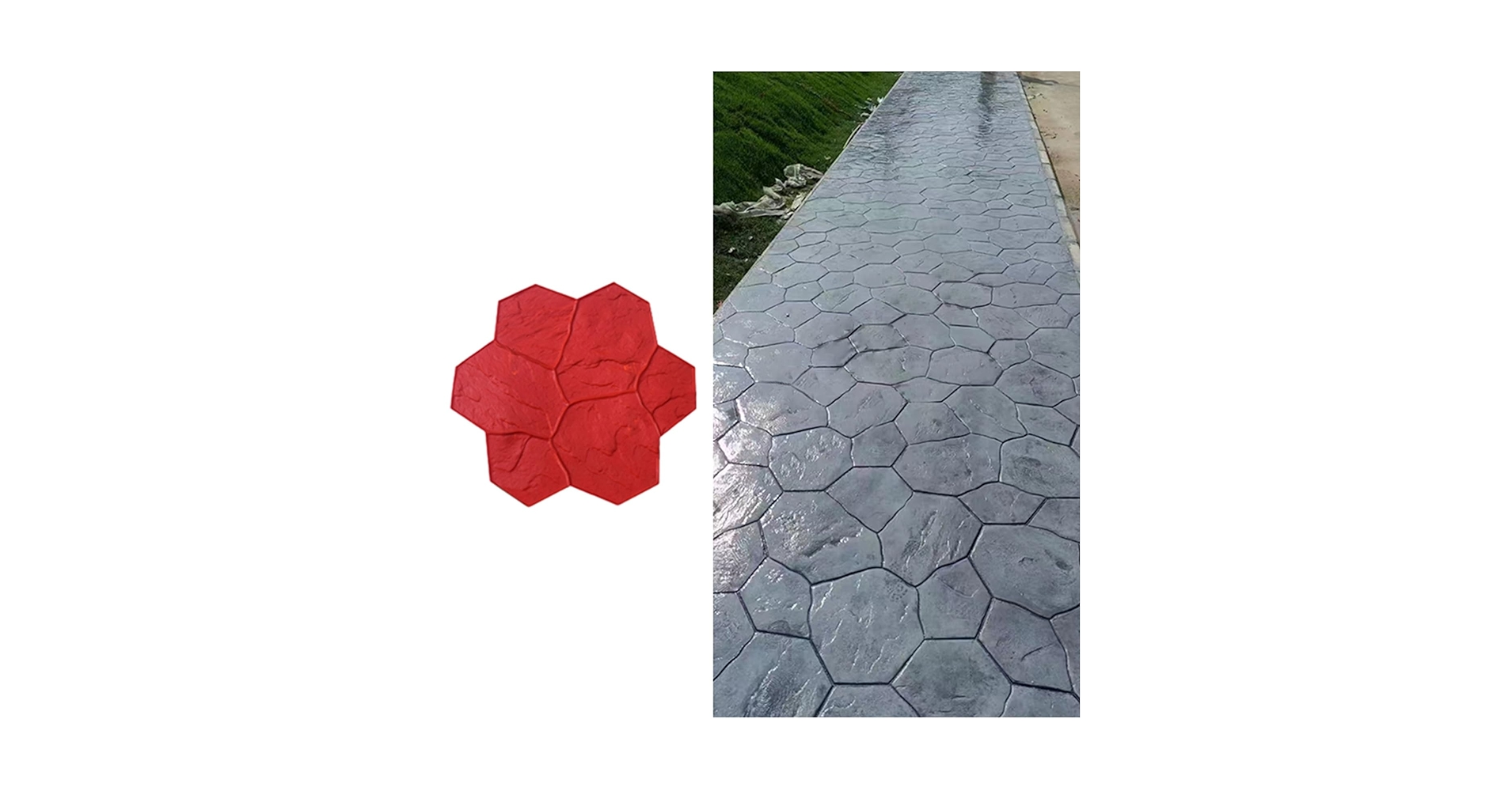 Amazon.co.jp: コンクリート型枠 コンクリート スタンプ石の