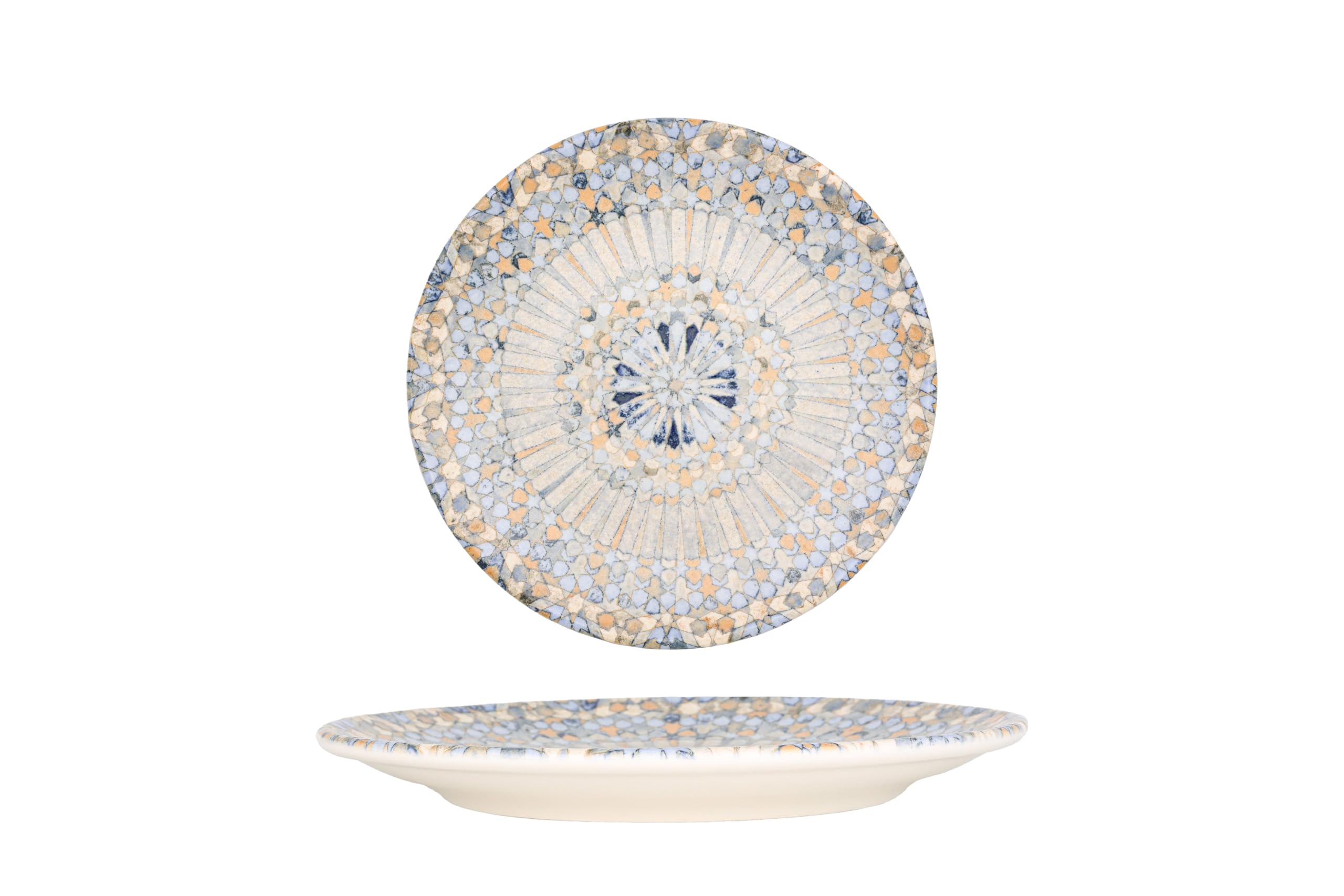 Bonna Zestaw obiadowy (średni) - Luca Mosaic - 24 sztuki - 6 Osób - Porcelana