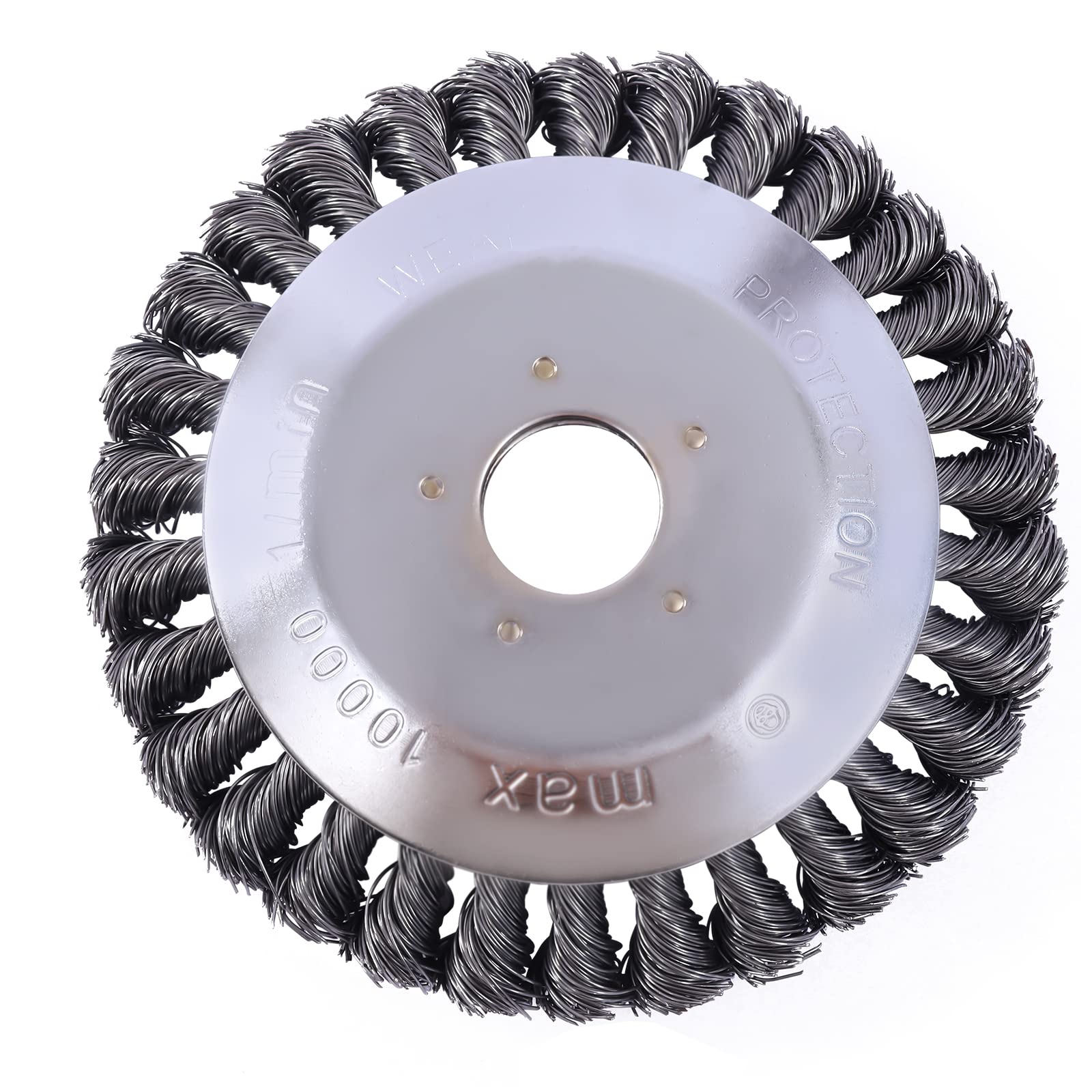 Cepillo de desbrozadora de alambre de acero de manganeso de 6/8 pulgadas, cepillo giratorio para desbrozadora, cuchilla de alambre profesional, accesorios de jardín, cepillo para hierbas silvestres