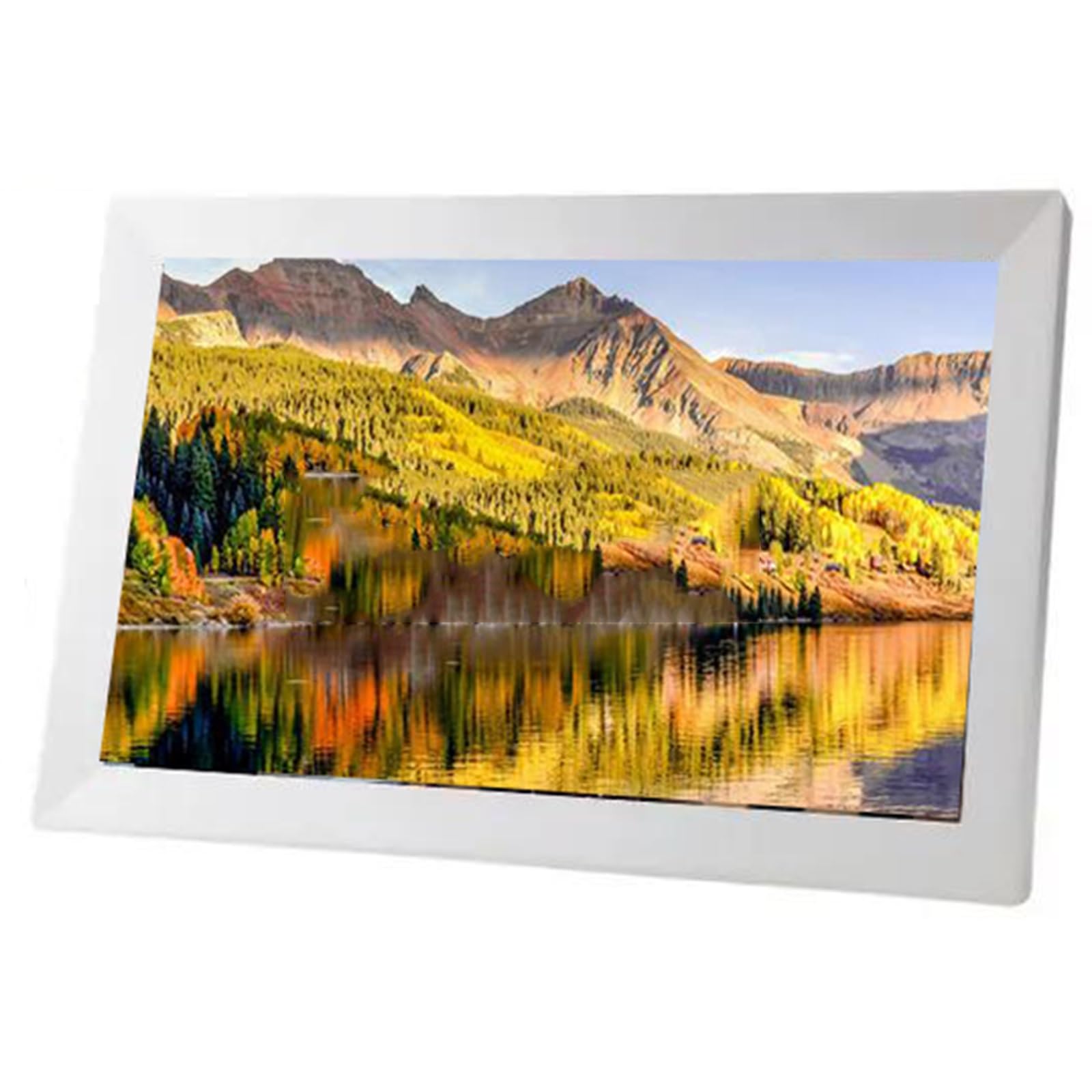 MYUYEE 15.6-Inch Hd Wifi Digital Photo Frame - Cloud Album (White)