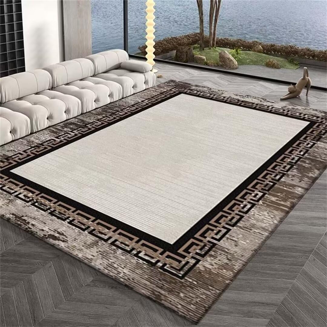 Tapis de salon enfant anti-moisissure et durable gris 70x140cm