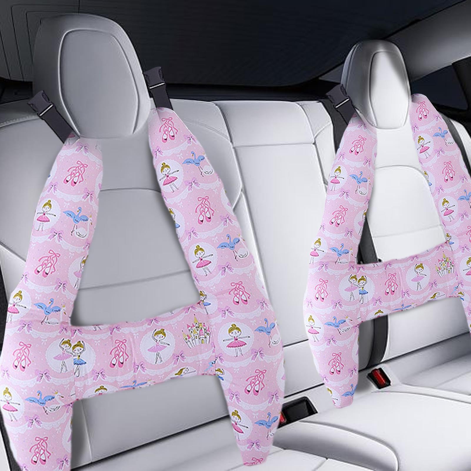 Cuscini aerei per bambini da viaggio | Cuscini per bambini dal design a grande curvatura per dormire - Cuscino per aereo per traspirante, cuscino per poggiatesta per auto lavabile in