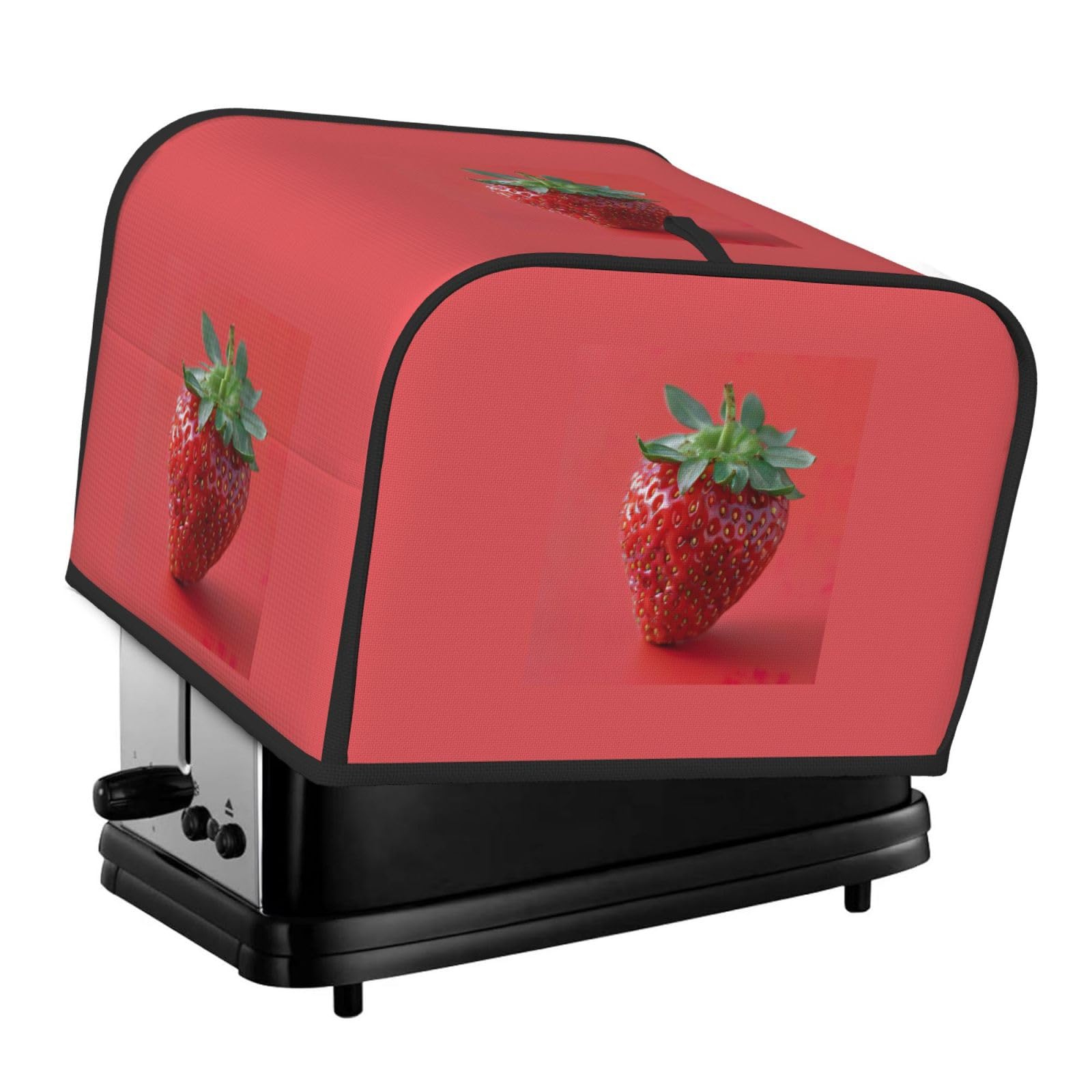 Strawberry Print 4-Slice Toaster Cover Dustproof Waterproof Kitchen Appliance Protector For Bread