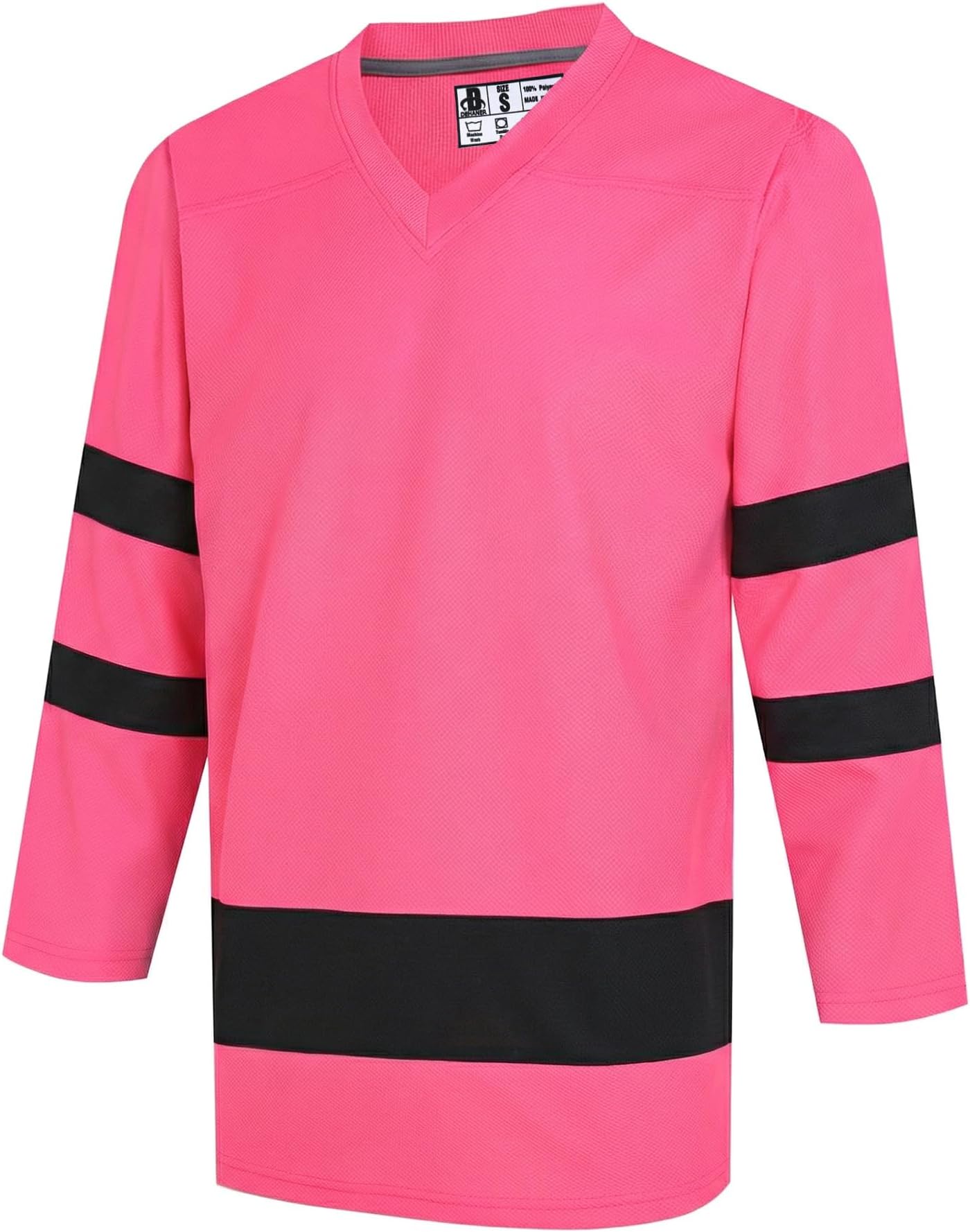DEHANER Blank Ice Hockey Jerseys for Men Unisex Sport Practice Game Shirts Long Sleeve College Team Tops