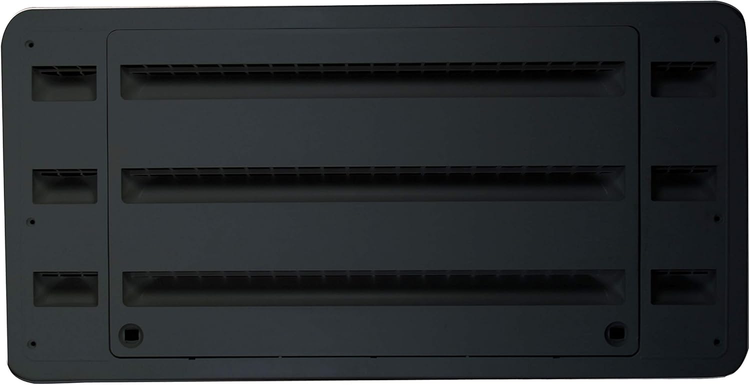 DOMETIC 3109349.065 Refrigerator Upper/Lower Plastic Side-by-Side Vent - Black