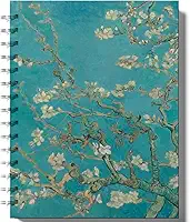 Caderno Espiral Capa Dura, A5 210x150mm, 80 Folhas, Van gogh, Frases estoicas (Capa 1)