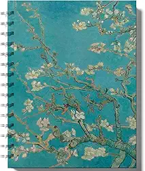 Caderno Espiral Capa Dura, A5 210x150mm, 80 Folhas, Van gogh, Frases estoicas (Capa 1)