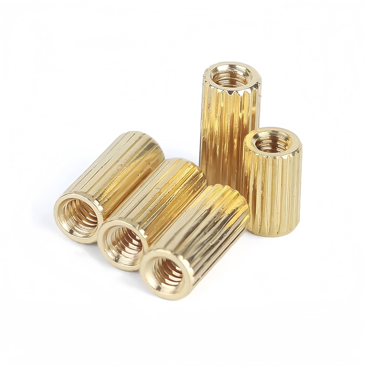 NACX M2 x 9mm Brass Female to Female Spacer Pillar Standoff, Thread Pillar Studs Screws Fasteners, 200Pcs