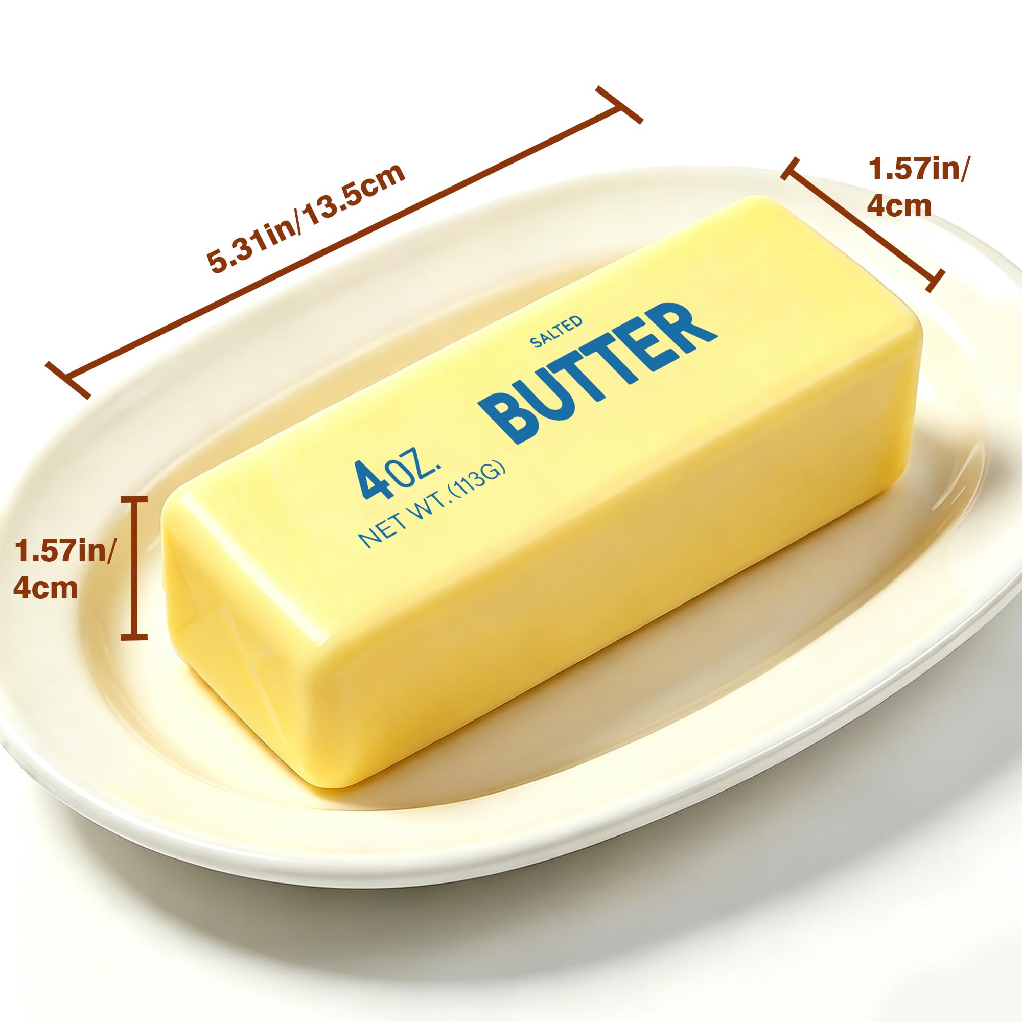 2 Pcs Butter Squishy - 2026 New Upgraded Slow Rising Squishy Butter Squeeze Toy,Realistic Bread Style Sensory Fidget for Desk, Anxiety Relief Fun Gift for Adults (Yellow) — Amazon image 3