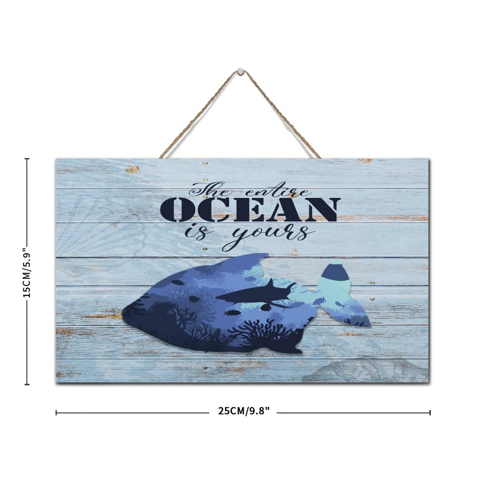 Targa in metallo vintage con citazioni ispiratrici da parete con tartaruga oceano decorazione da parete divertente per garage bagno soggiorno uomo grotta bar 20 x 30 cm