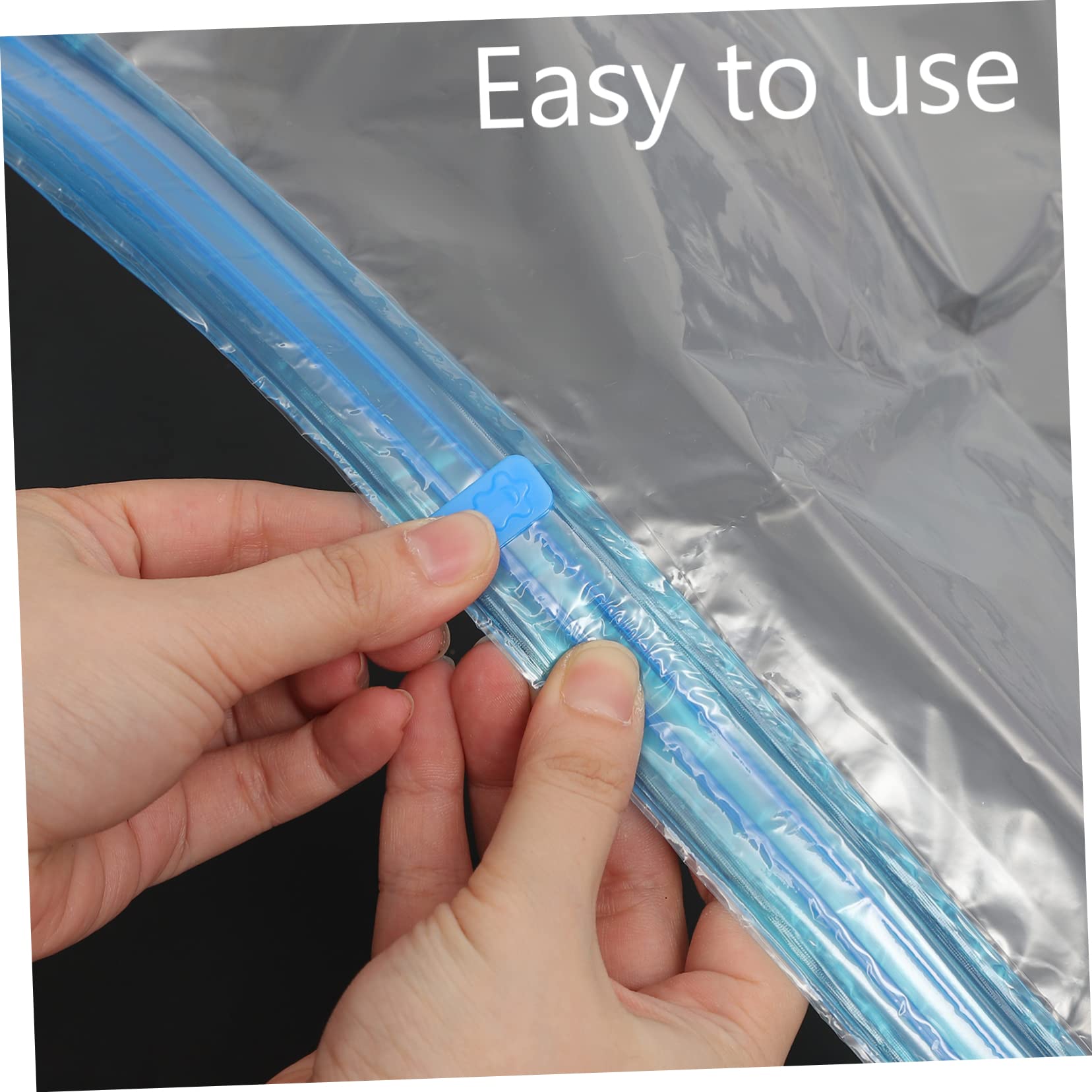 ULTECHNOVO 10pcs Hand Vacuum Seal Bags for Clothes Compression Storage for Travel and Organization Pa Pe Material