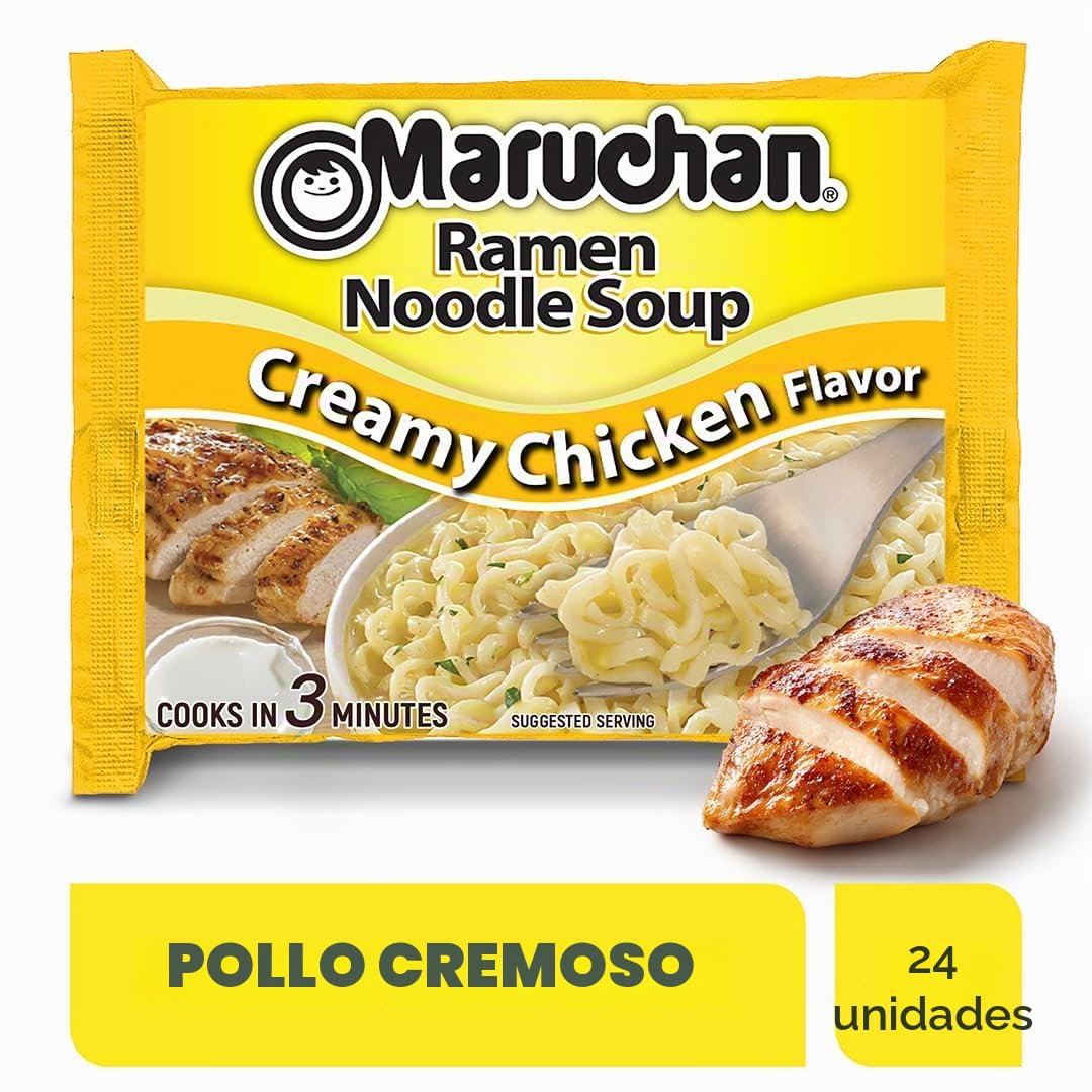Maruchan Creamy Chicken Flavor Ramen Noodles (Pack of 24)