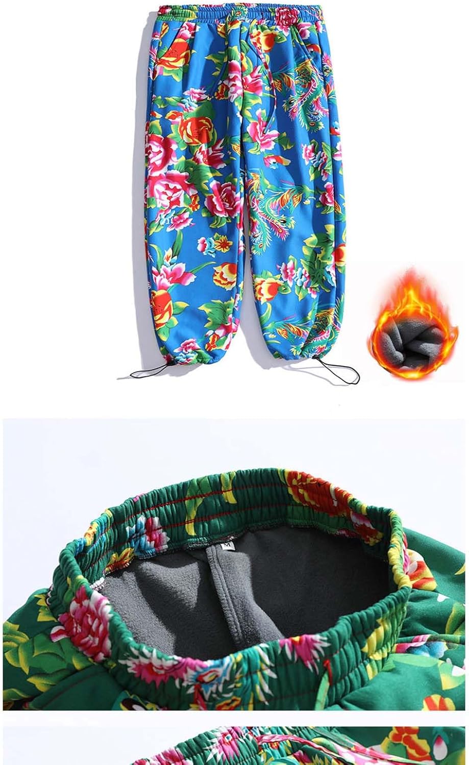 Winter warm cold resistant cotton jacket Northeast large flower Hanfu Chinese style men women clothing cotton jacket