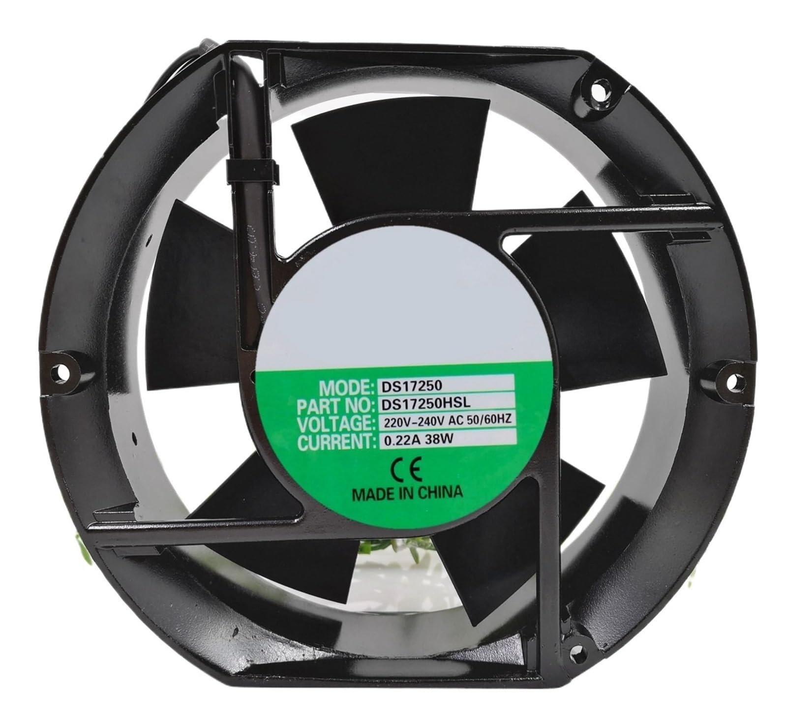 Lzikkgki One Color Ds17250hsl Ac 220V 0.22A 172X172x51mm 2-Wire Cooling Fan