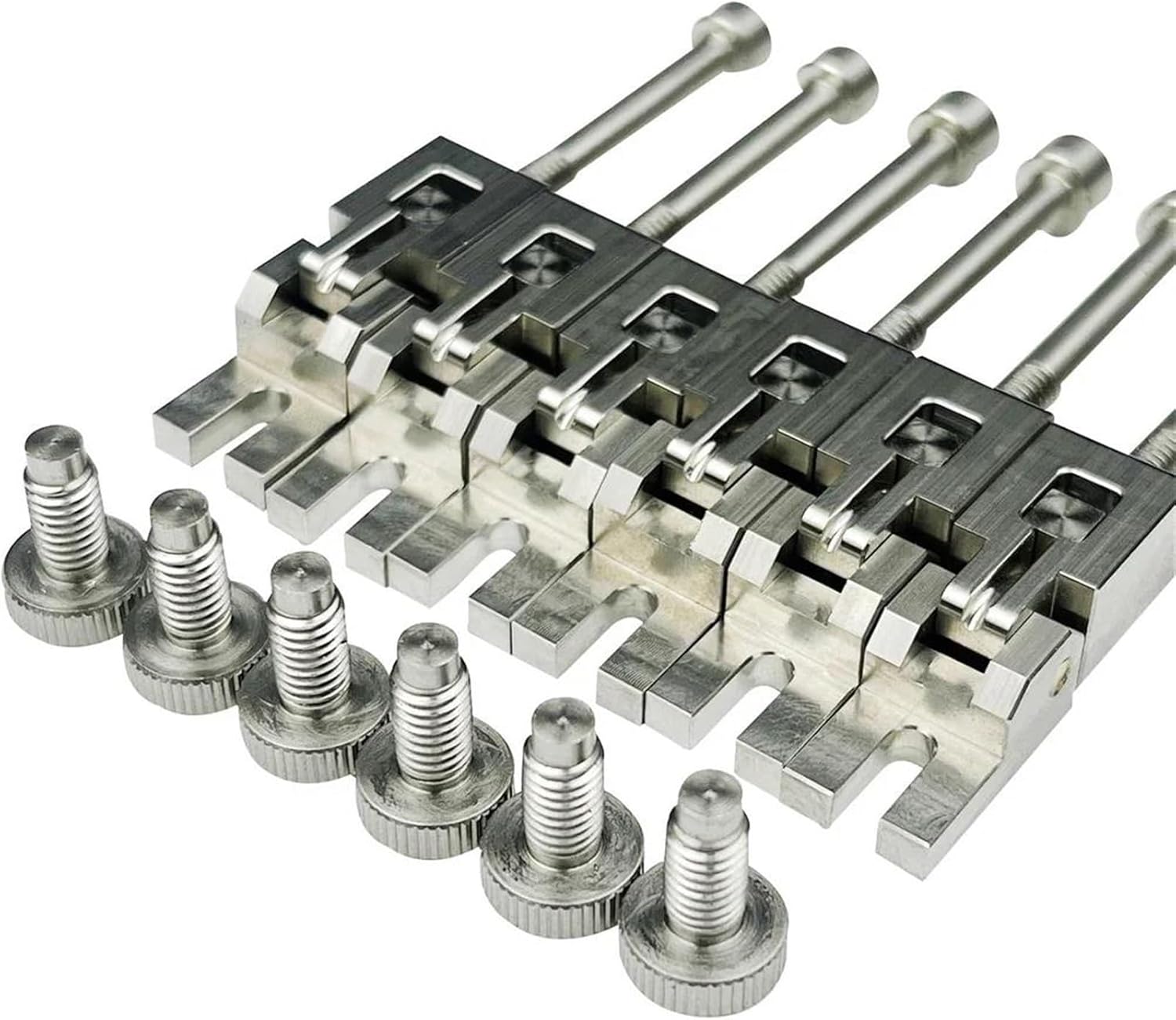1 Set Of 6 Pieces Electric Guitar Bridge Stainless Steel Saddles For FR Floyd Rose Tremolo System