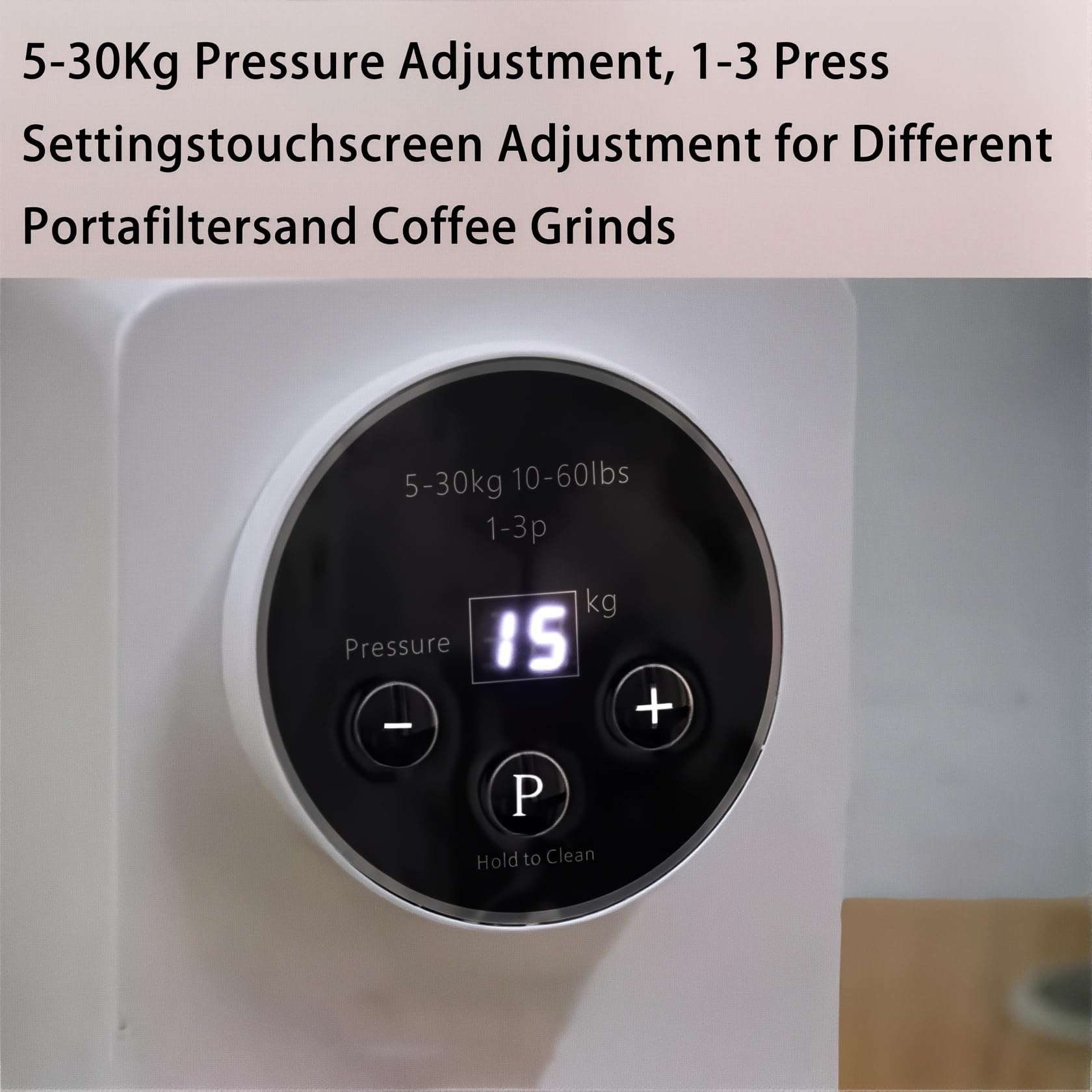 Elektryczny Ubijak Do Kawy 58 Mm, Automatyczne Ubijaki Do Espresso O Ciśnieniu 5–30 Kg (22–66 Funtów), 1–3 Cykle Ubijania, Regulowana Podstawka Prasa Do Kawy Mielonej Dla Barista Home Cafe white
