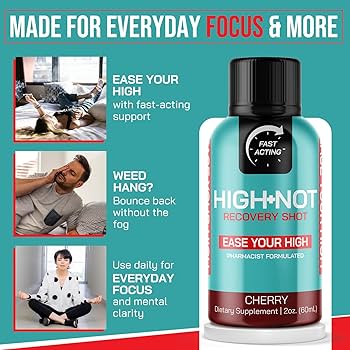 Amazon.com : HIGH NOT Cherry Vegan Recovery Shot - Natural Plant